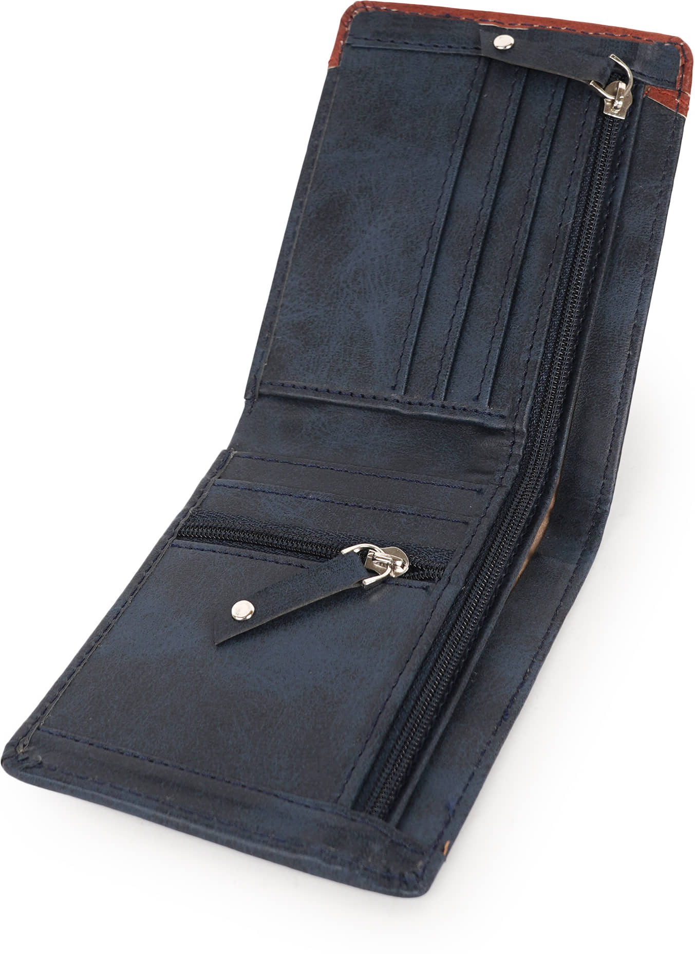 Classic World PU Self Design Men's RFID Wallet With 5 Slots For Card ( Blue , Pack of 1 ) - Handbags | Buy online on ZillyBuy