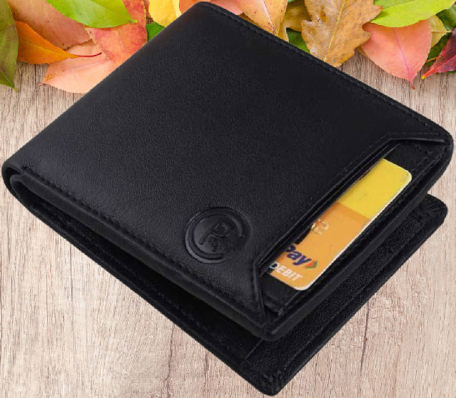 Classic World PU Self Design Men's RFID Wallet With 10 Slots For Card ( Black , Pack of 1 ) - Handbags | Buy online on ZillyBuy