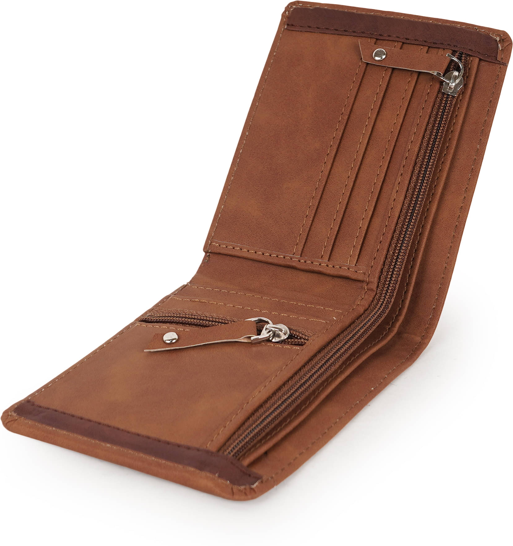    			Classic World PU Self Design Men's RFID Wallet With 5 Slots For Card ( Brown , Pack of 1 )