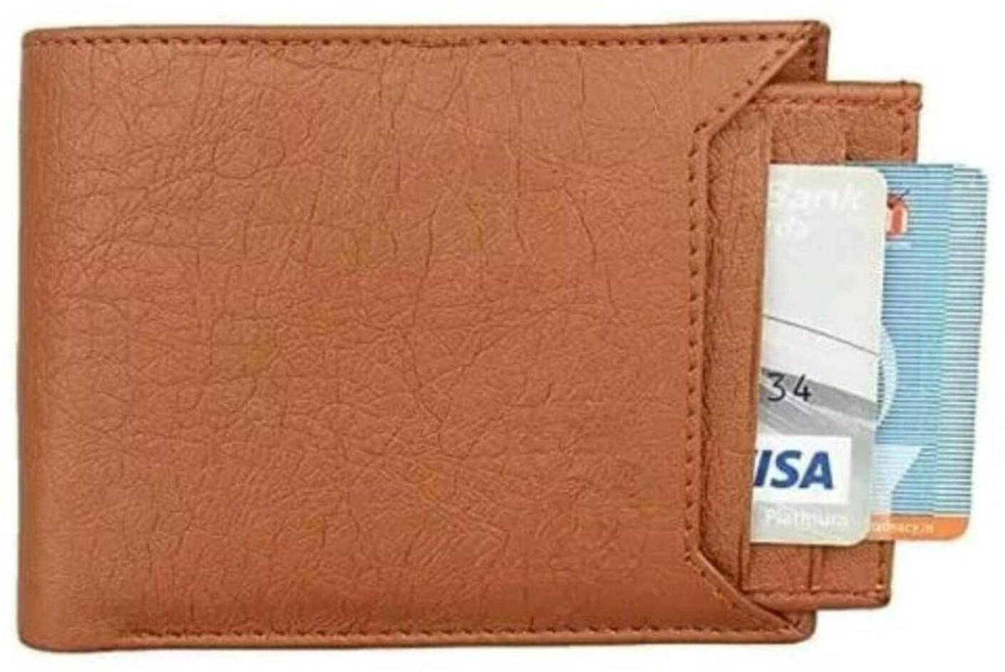     			Classic World PU Solid Men's RFID Wallet With 9 Slots For Card ( Brown , Pack of 1 )
