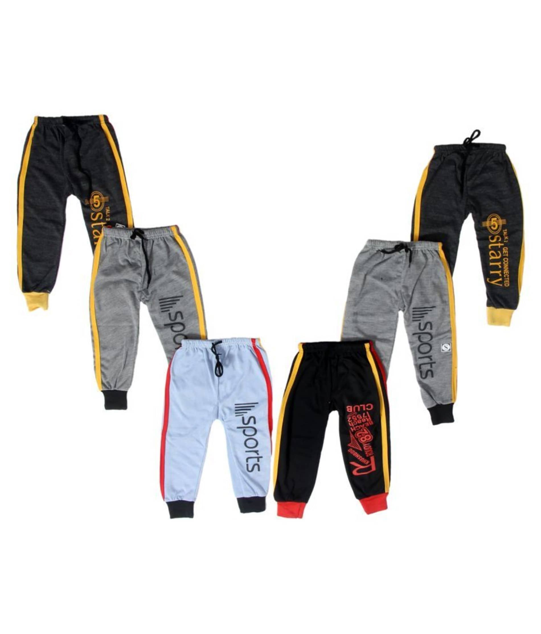 DIAMOND EXPORTER Pack of 6 Baby Boys Polyester Trackpant ( Multicolor ) - Track Pants | Buy online on ZillyBuy