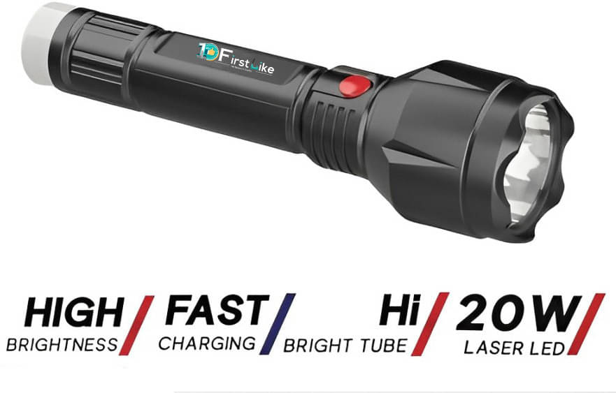 FIRSTLIKE - 20W Rechargeable Flashlight Torch ( Pack of 1 ) FIRSTLIKE - 20W Rechargeable Flashlight Torch ( Pack of 1 )