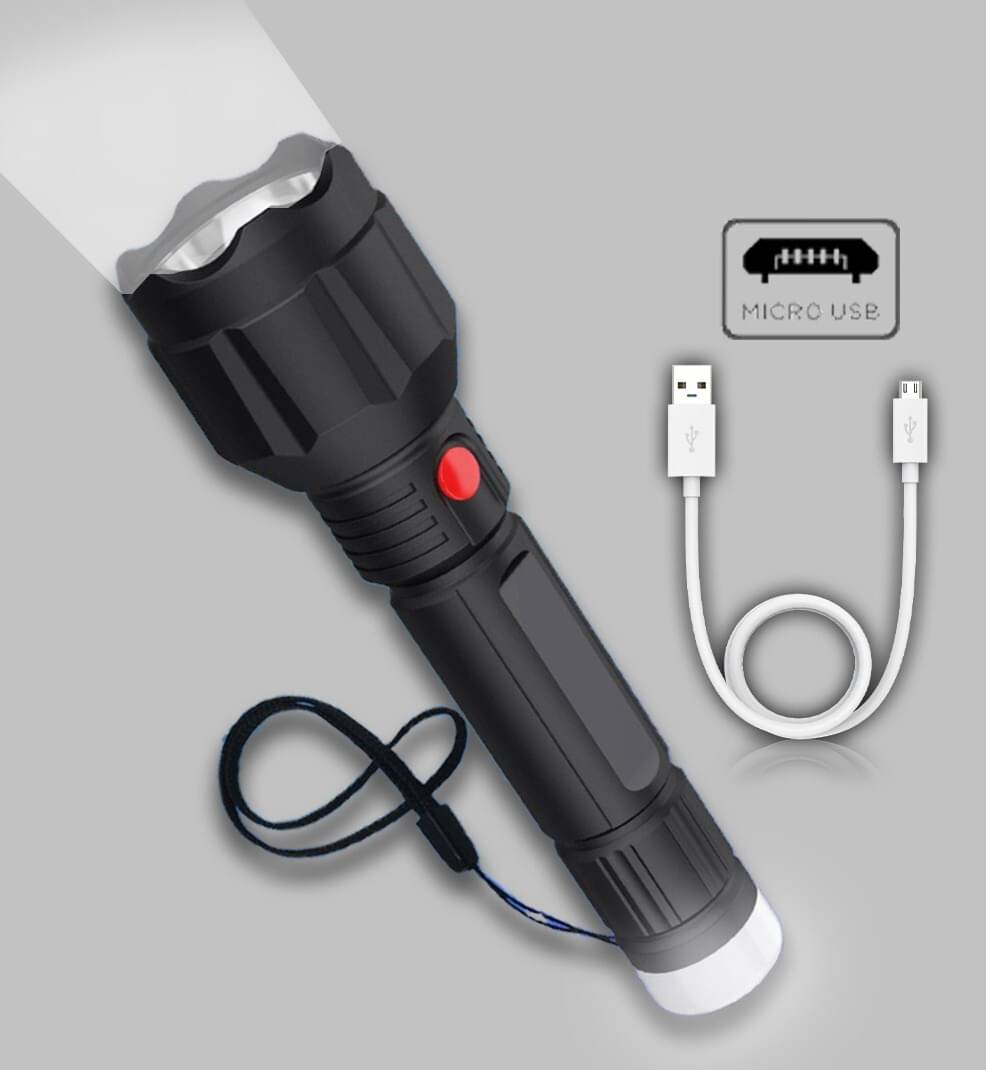     			FIRSTLIKE - 20W Rechargeable Flashlight Torch ( Pack of 1 )