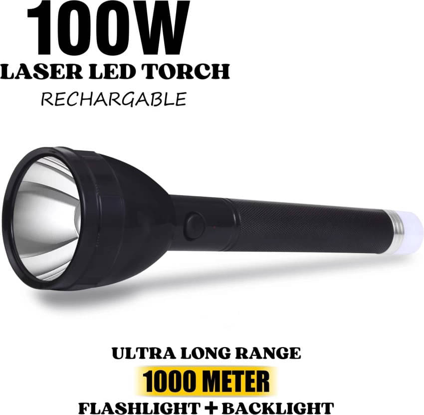 FIRSTLIKE - Above 50W Rechargeable Flashlight Torch ( Pack of 1 ) FIRSTLIKE - Above 50W Rechargeable Flashlight Torch ( Pack of 1 )