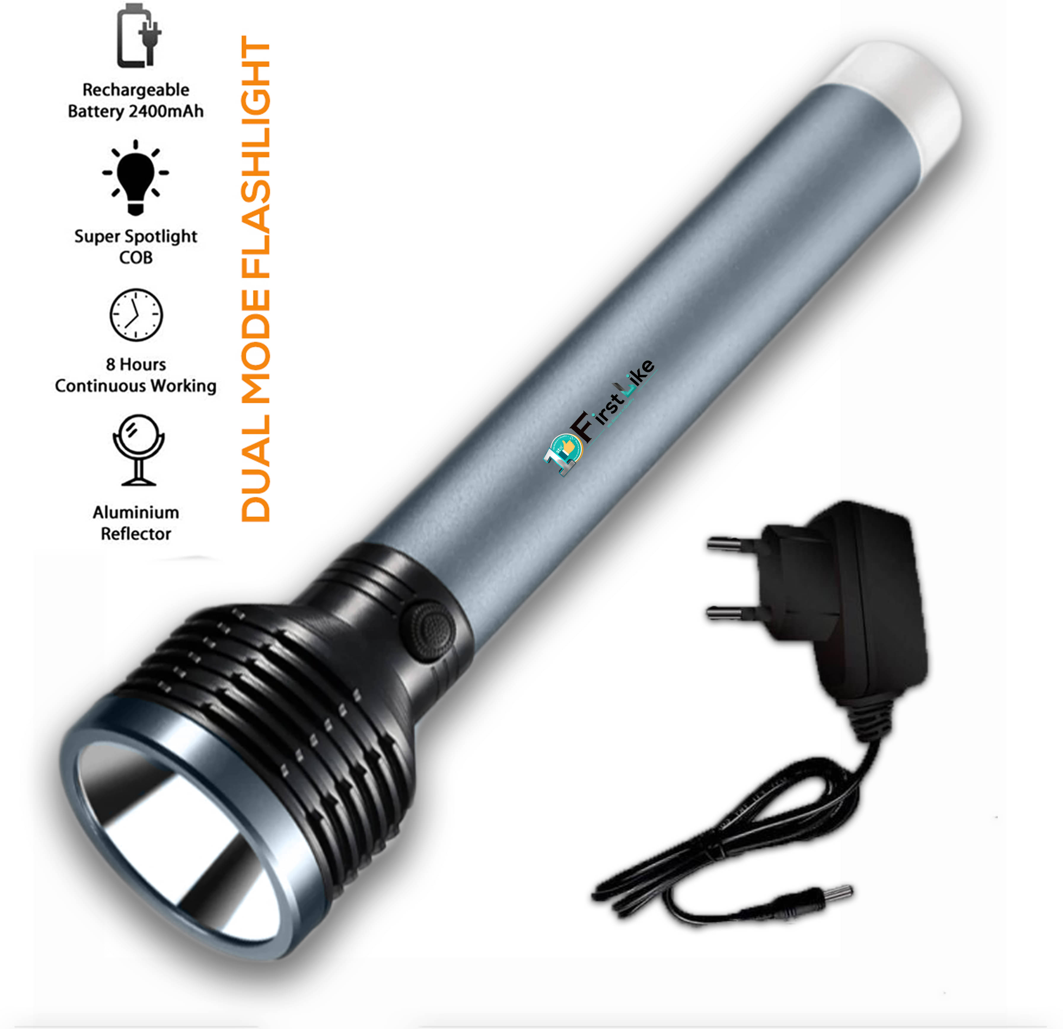 FIRSTLIKE - Above 50W Rechargeable Flashlight Torch ( Pack of 1 ) FIRSTLIKE - Above 50W Rechargeable Flashlight Torch ( Pack of 1 )