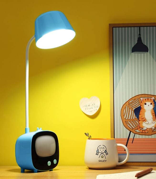    			FIRSTLIKE Blue Study Table Lamp ( Pack of 1 )