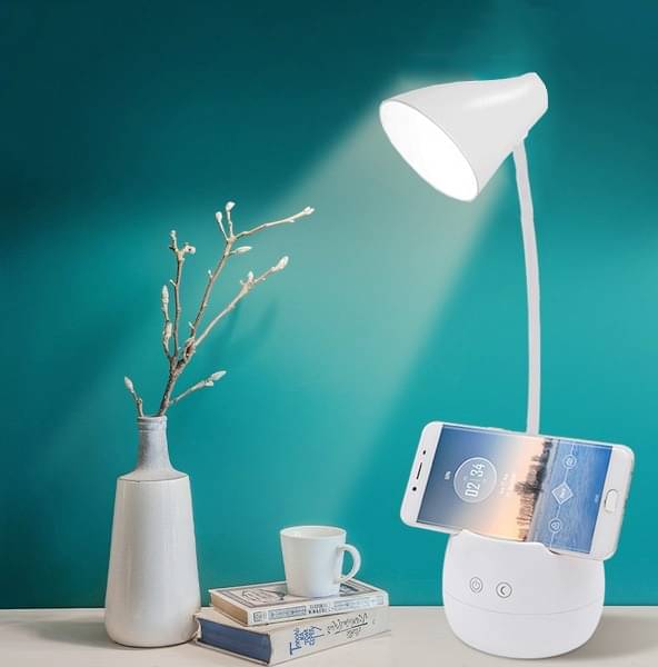     			FIRSTLIKE White Study Table Lamp ( Pack of 1 )