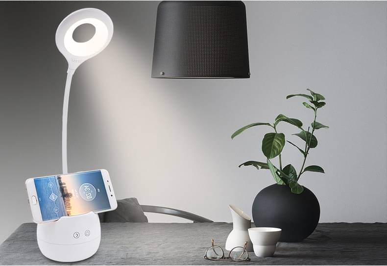     			FIRSTLIKE White Study Table Lamp ( Pack of 1 )