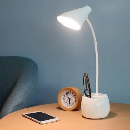     			FIRSTLIKE White Study Table Lamp ( Pack of 1 )