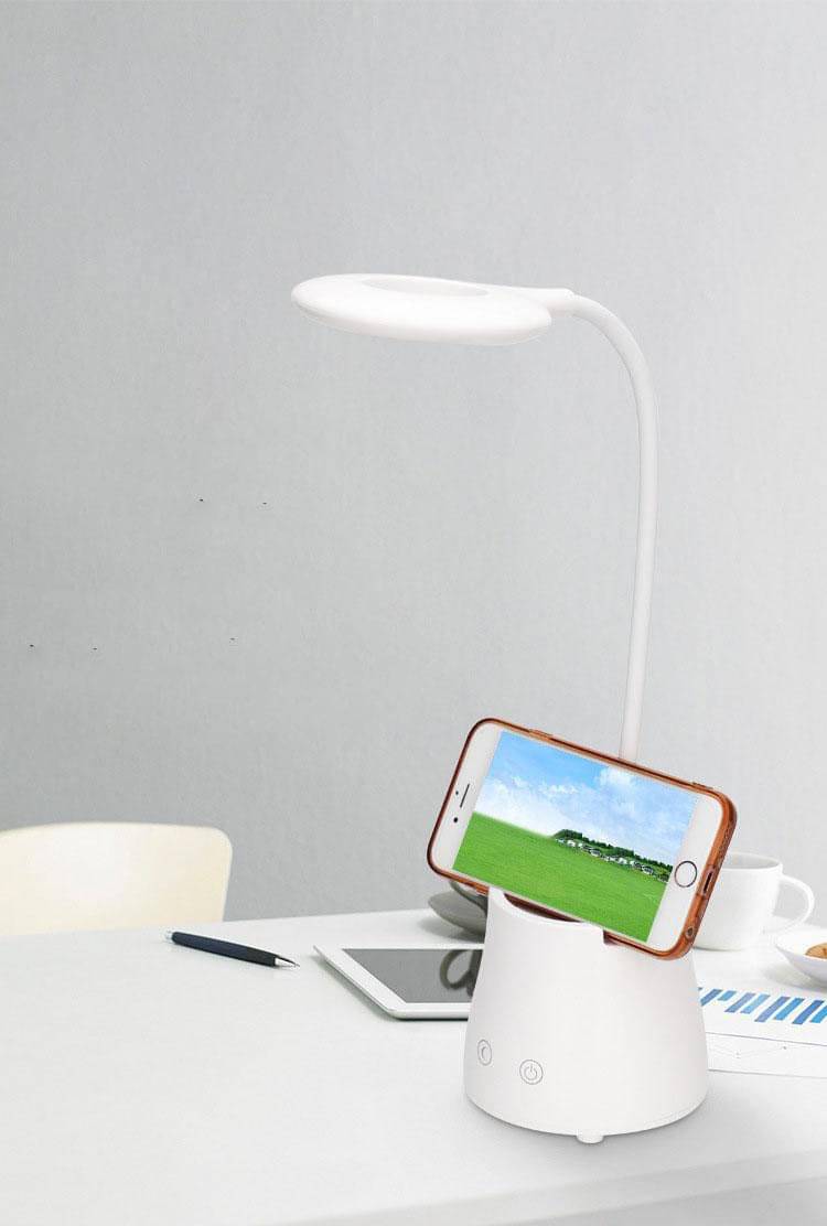     			FIRSTLIKE White Study Table Lamp ( Pack of 1 )