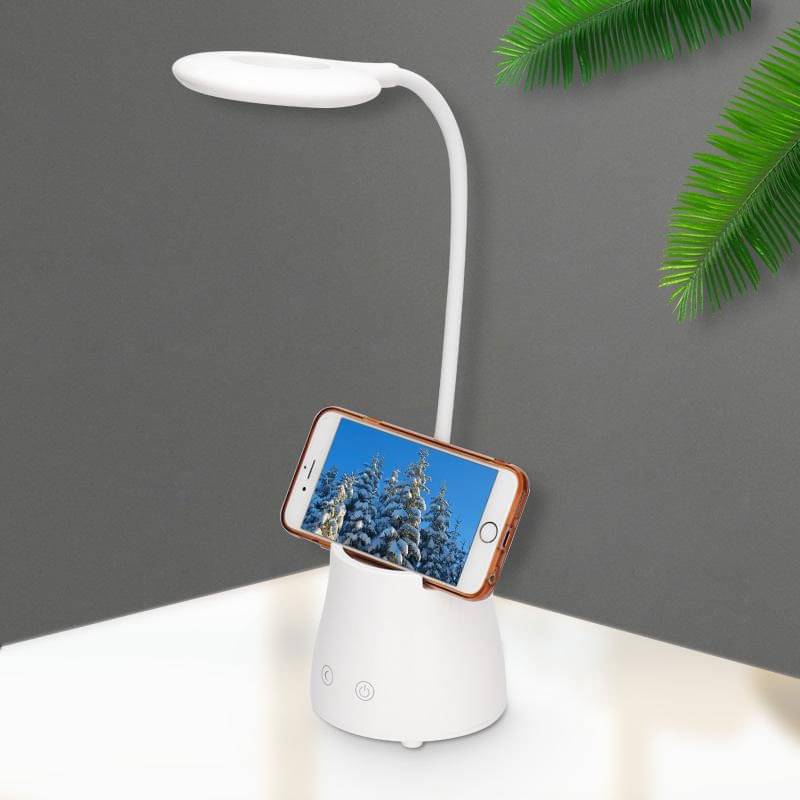     			FIRSTLIKE White Study Table Lamp ( Pack of 1 )