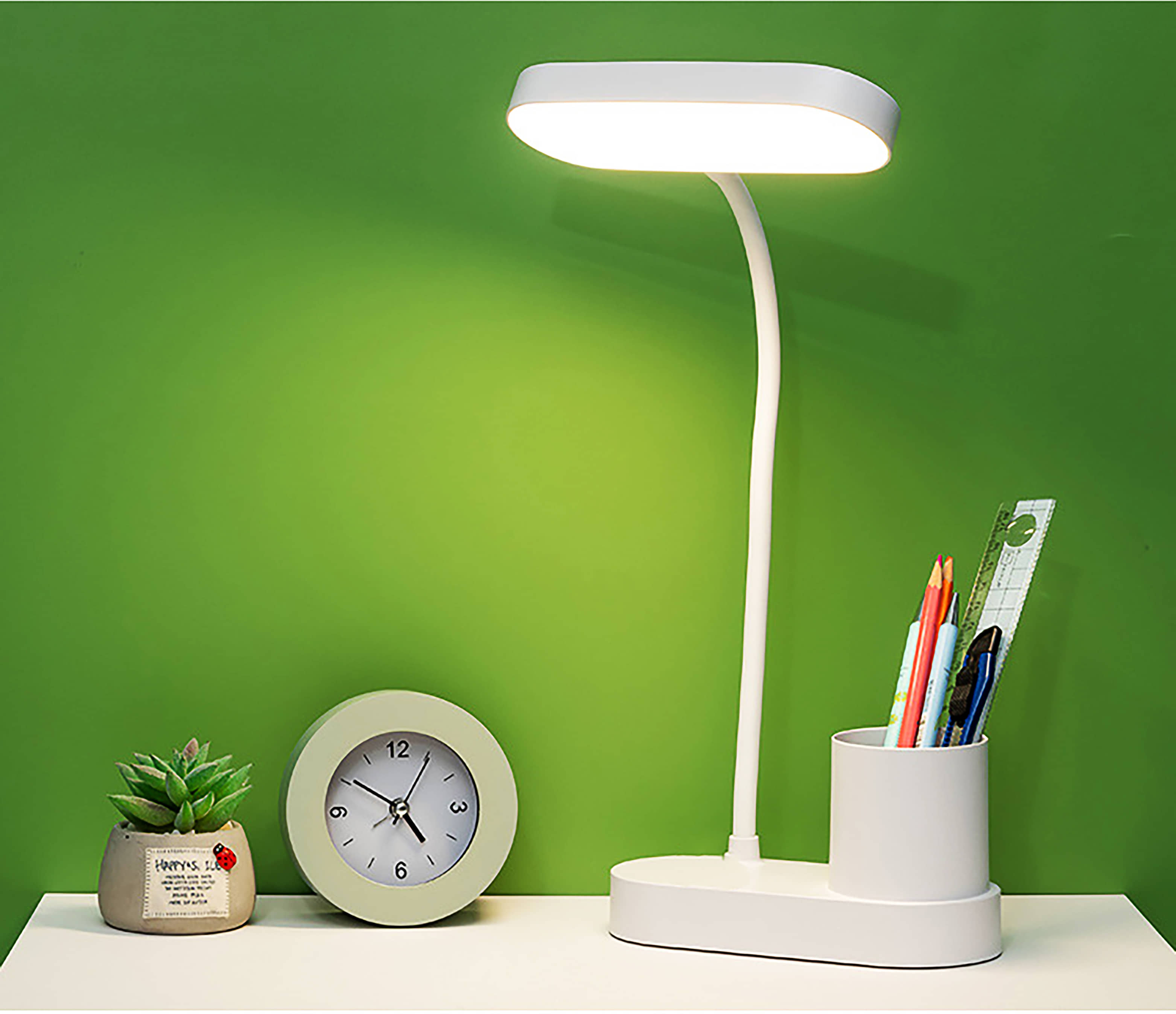 FIRSTLIKE White Table Lamp ( Pack of 1 )