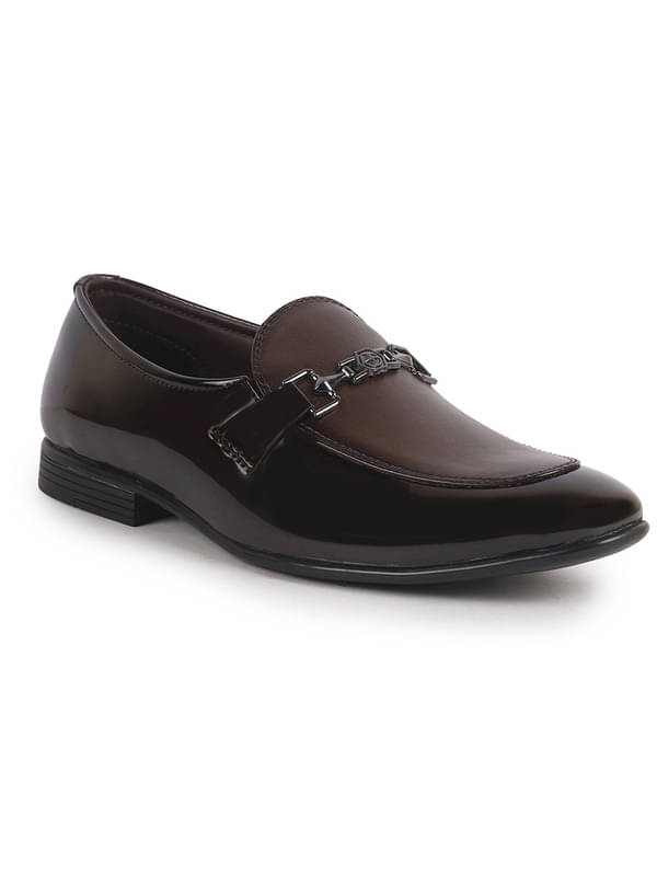 Fausto Brown Men's Slip On Formal Shoes Fausto Brown Men's Slip On Formal Shoes