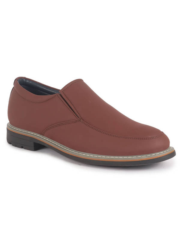 Fausto Red Men's Slip On Formal Shoes     			Fausto Red Men's Slip On Formal Shoes