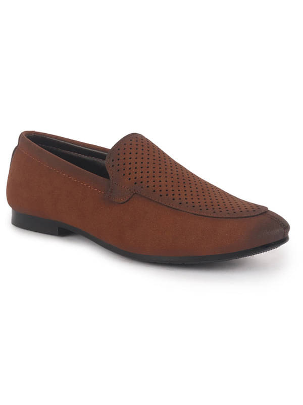     			Fausto Tan Men's Slip On Formal Shoes
