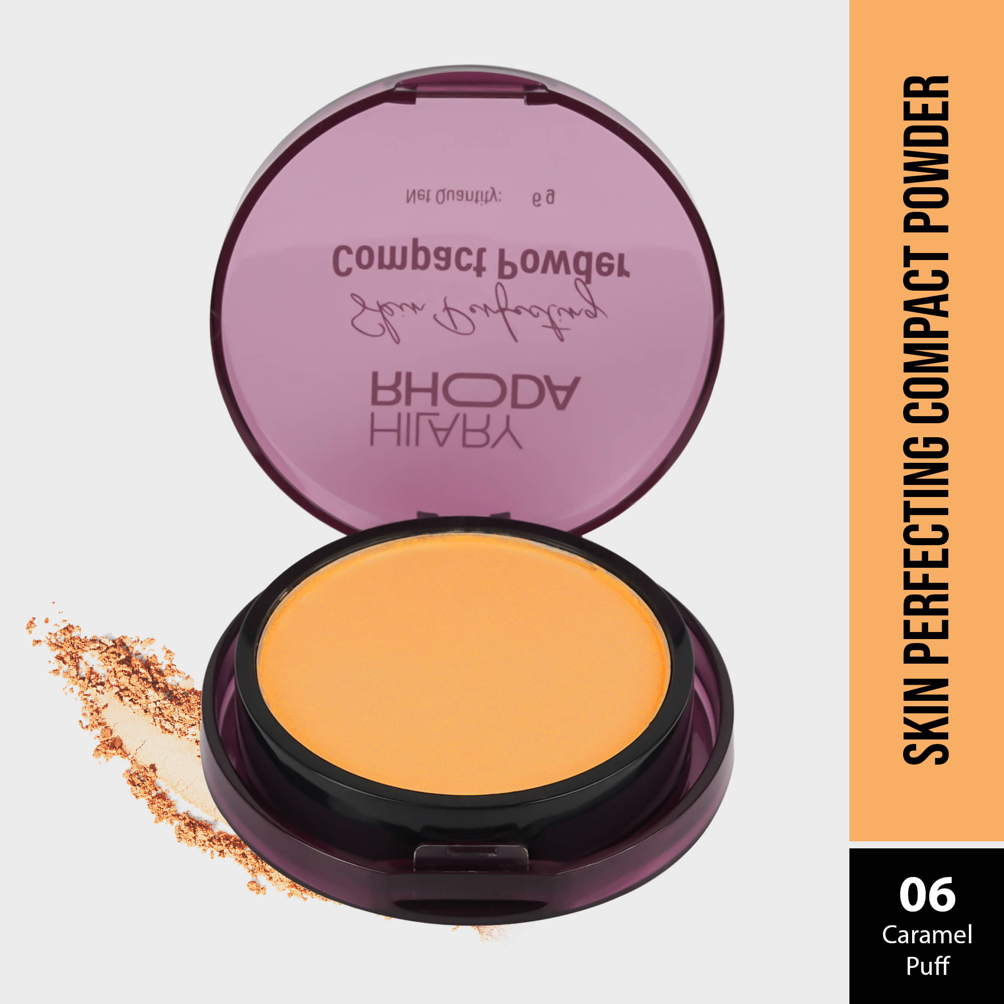     			Hilary Rhoda Pressed Powder Caramel Puff-Shade 6 Dark 50 g
