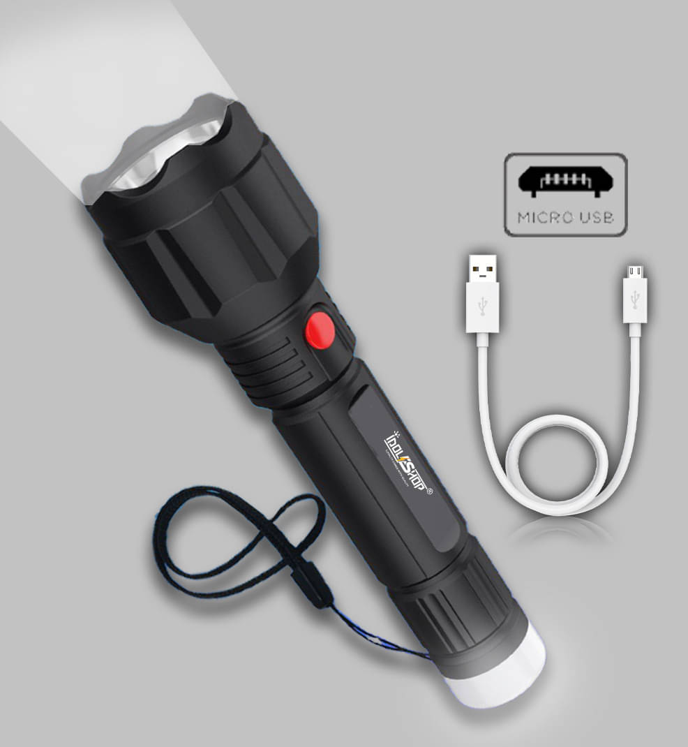     			IDOLESHOP - 20W Rechargeable Flashlight Torch ( Pack of 1 )
