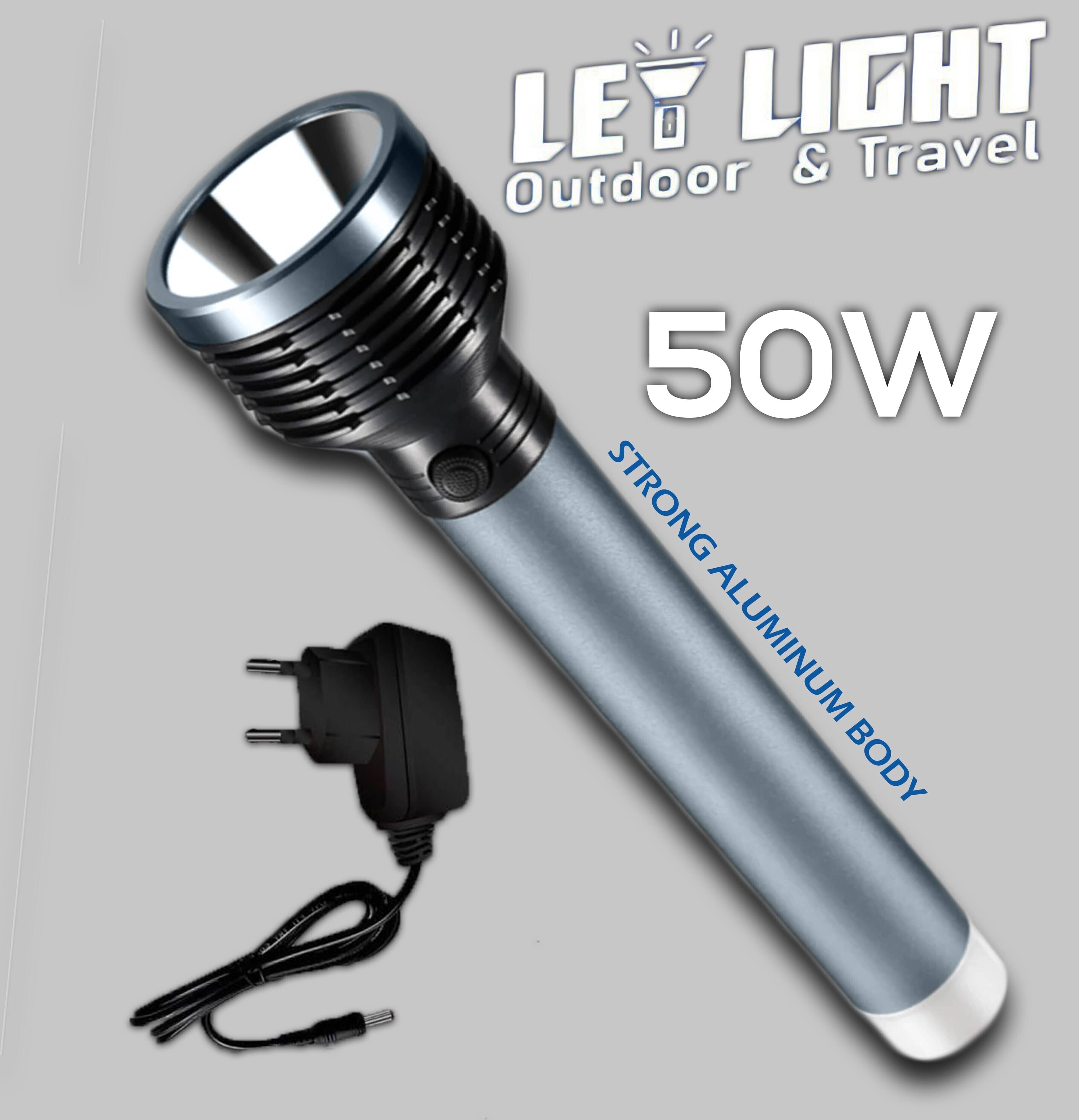     			IDOLESHOP - Above 50W Rechargeable Flashlight Torch ( Pack of 1 )
