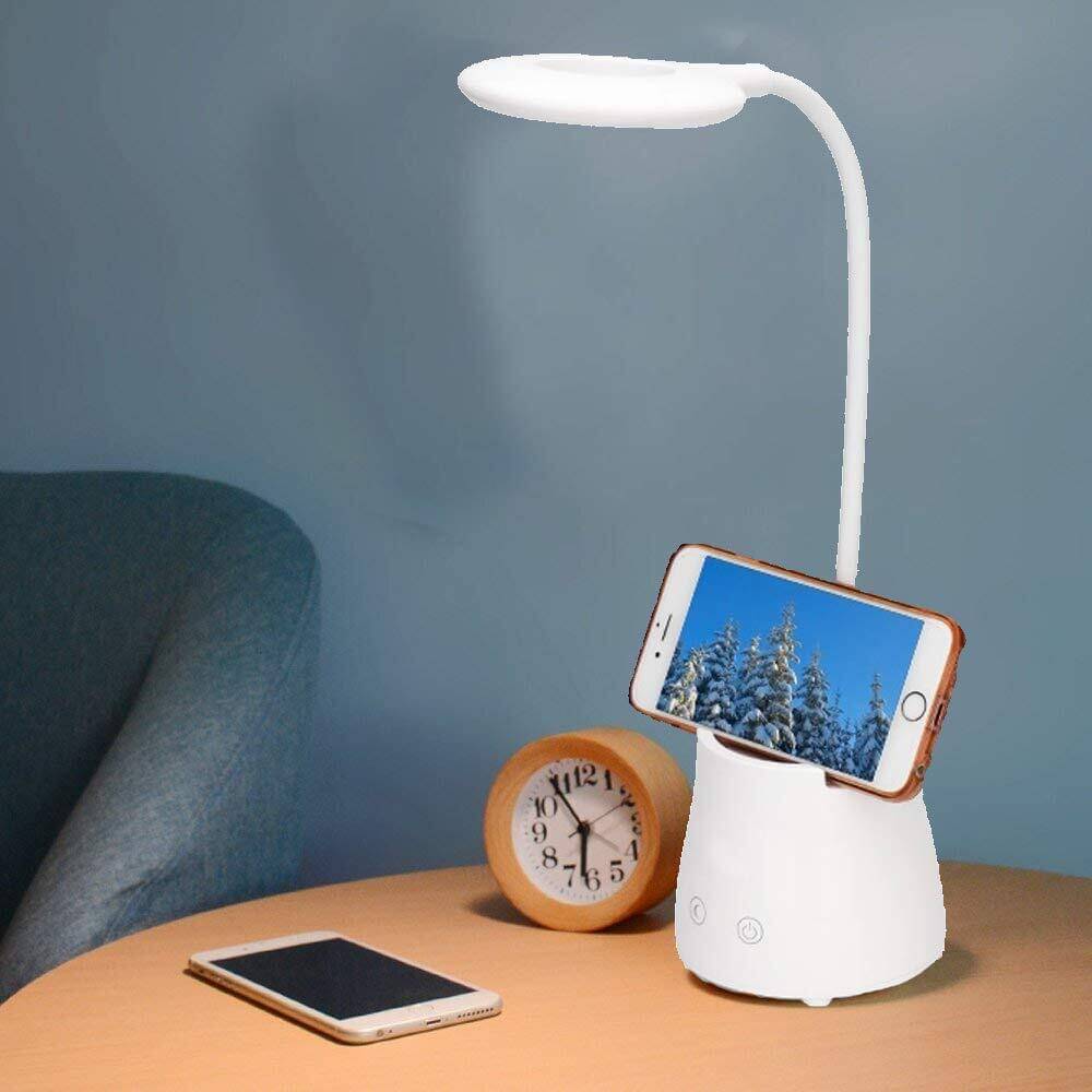     			IDOLESHOP White Decorative Table Lamp ( Pack of 1 )