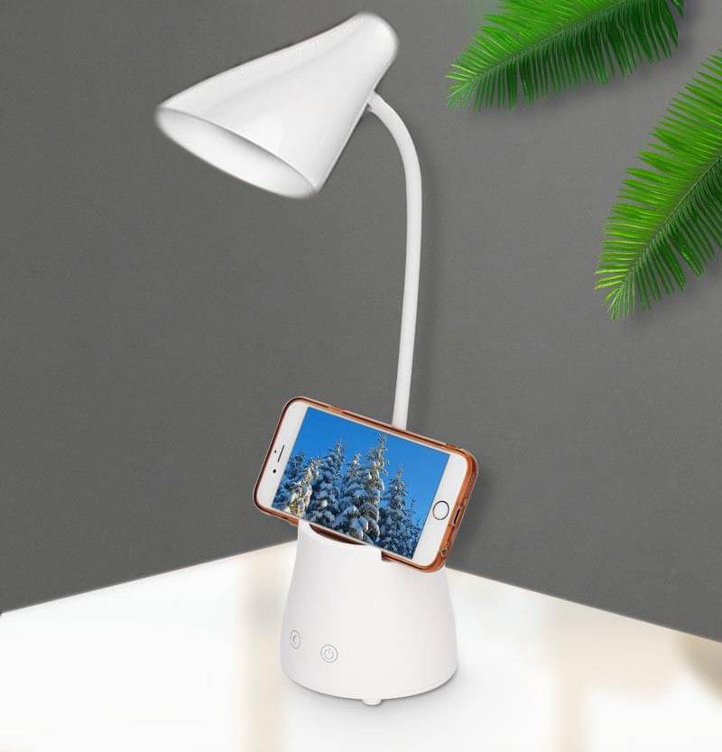    			IDOLESHOP White Decorative Table Lamp ( Pack of 1 )