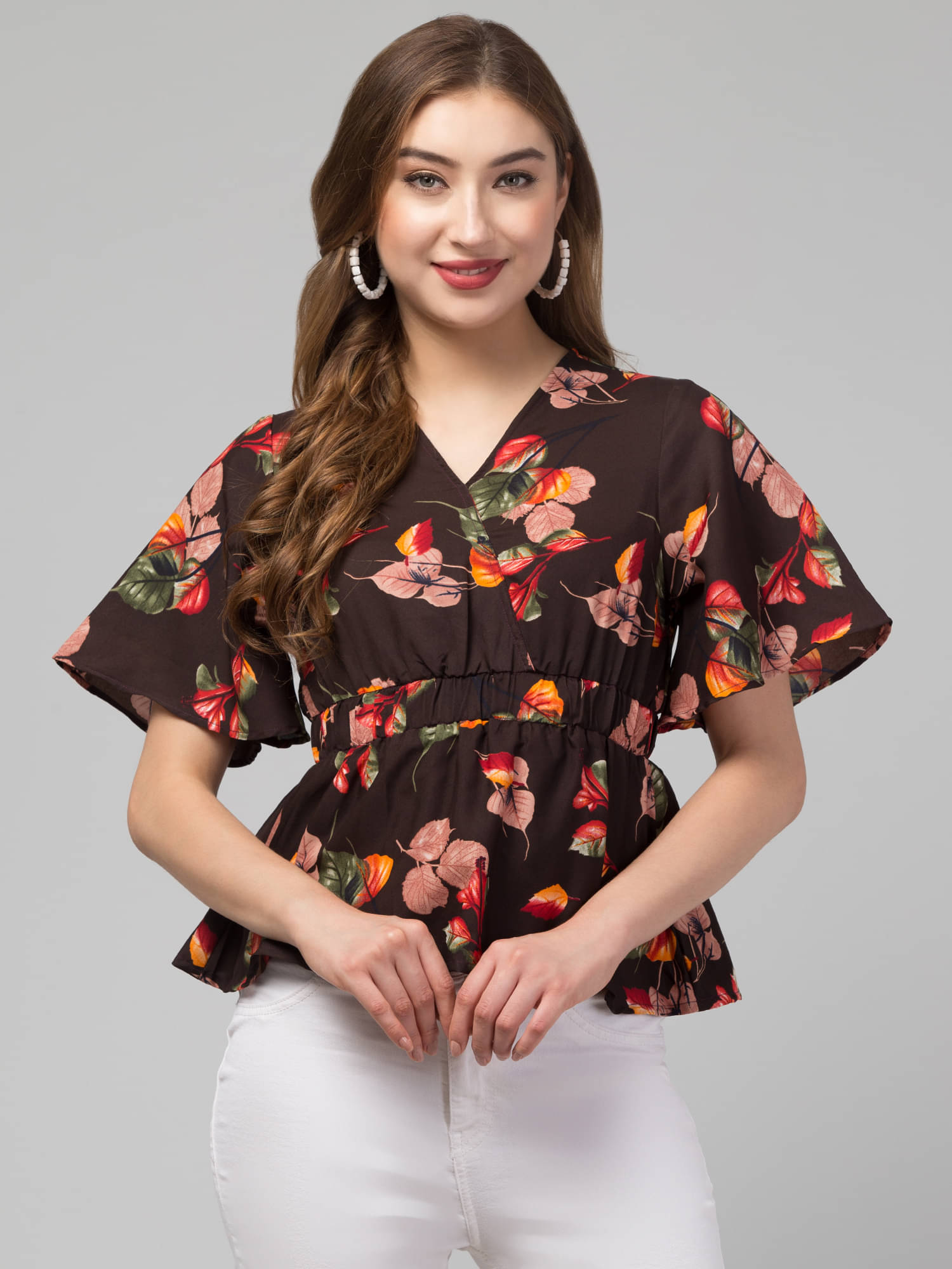 Kulfi Women's Crepe Regular Top ( Multi Color ) Kulfi Women's Crepe Regular Top ( Multi Color )