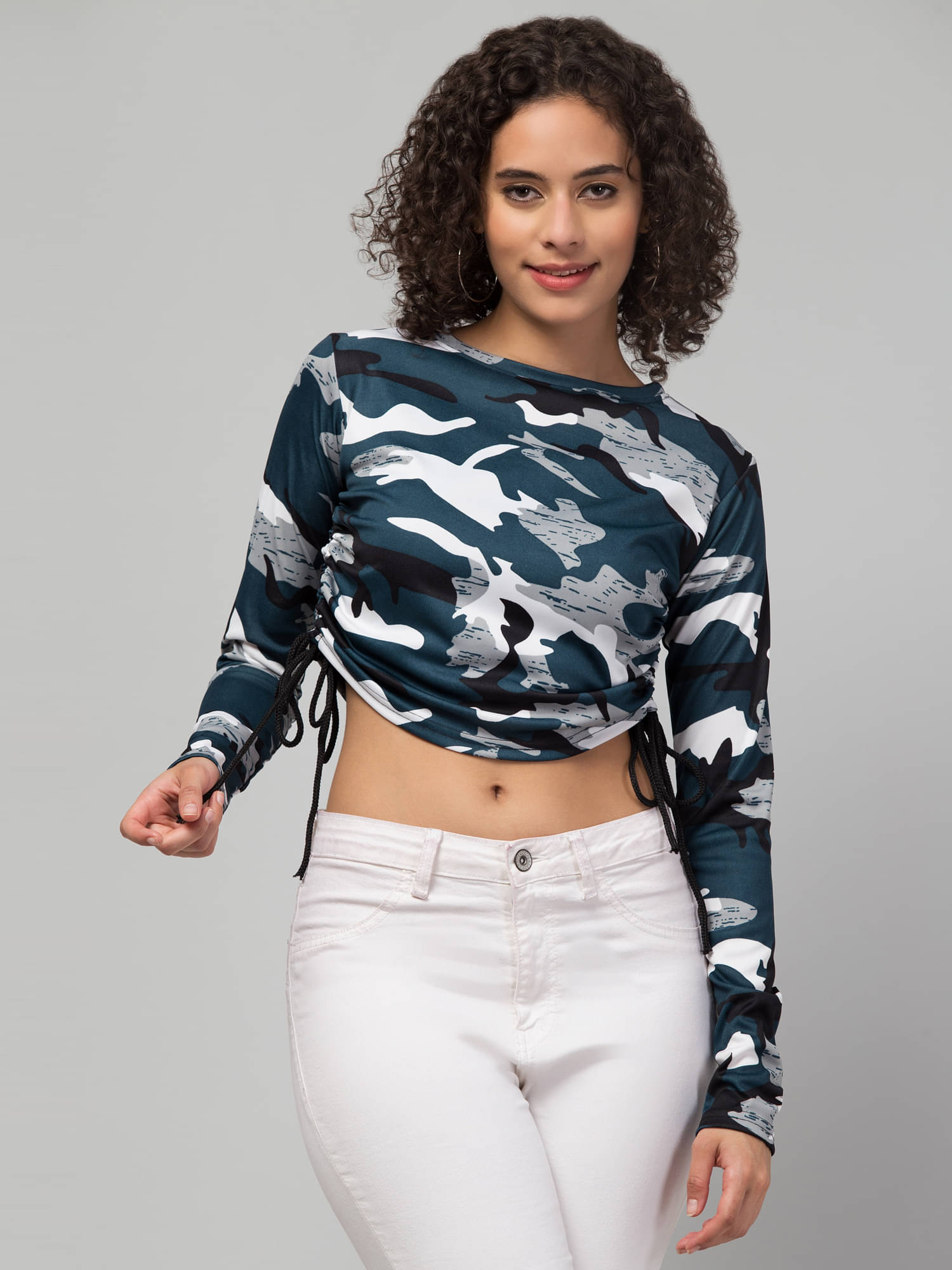 Kulfi Women's Polyester Regular Top ( Multicolor ) Kulfi Women's Polyester Regular Top ( Multicolor )