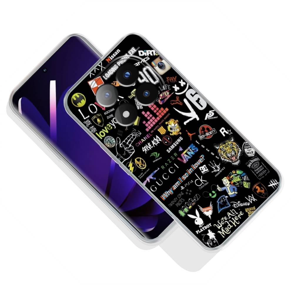     			Mitvaa Multicolor Printed Back Cover TPU Glossy Cases Compatible For Redmi Note 14 Pro+ 5G ( Pack of 1 )