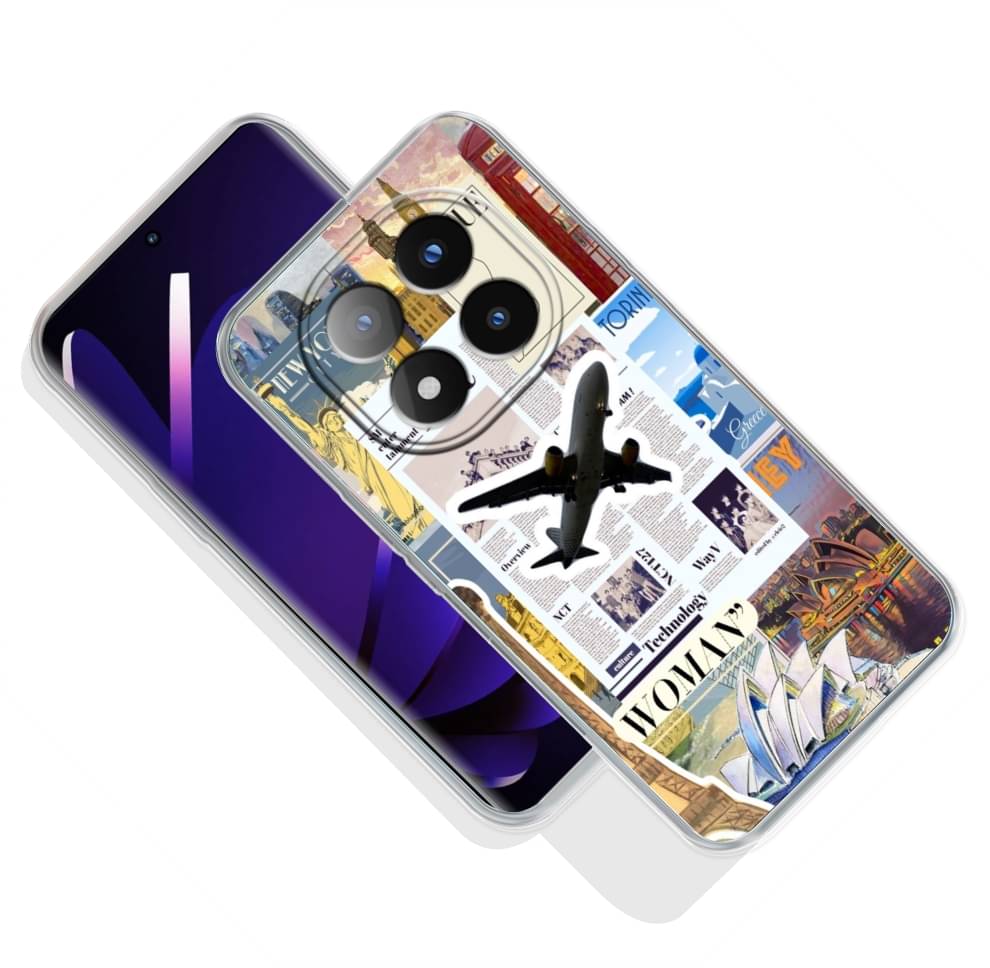     			Mitvaa Multicolor Printed Back Cover TPU Glossy Cases Compatible For Redmi Note 14 Pro+ 5G ( Pack of 1 )