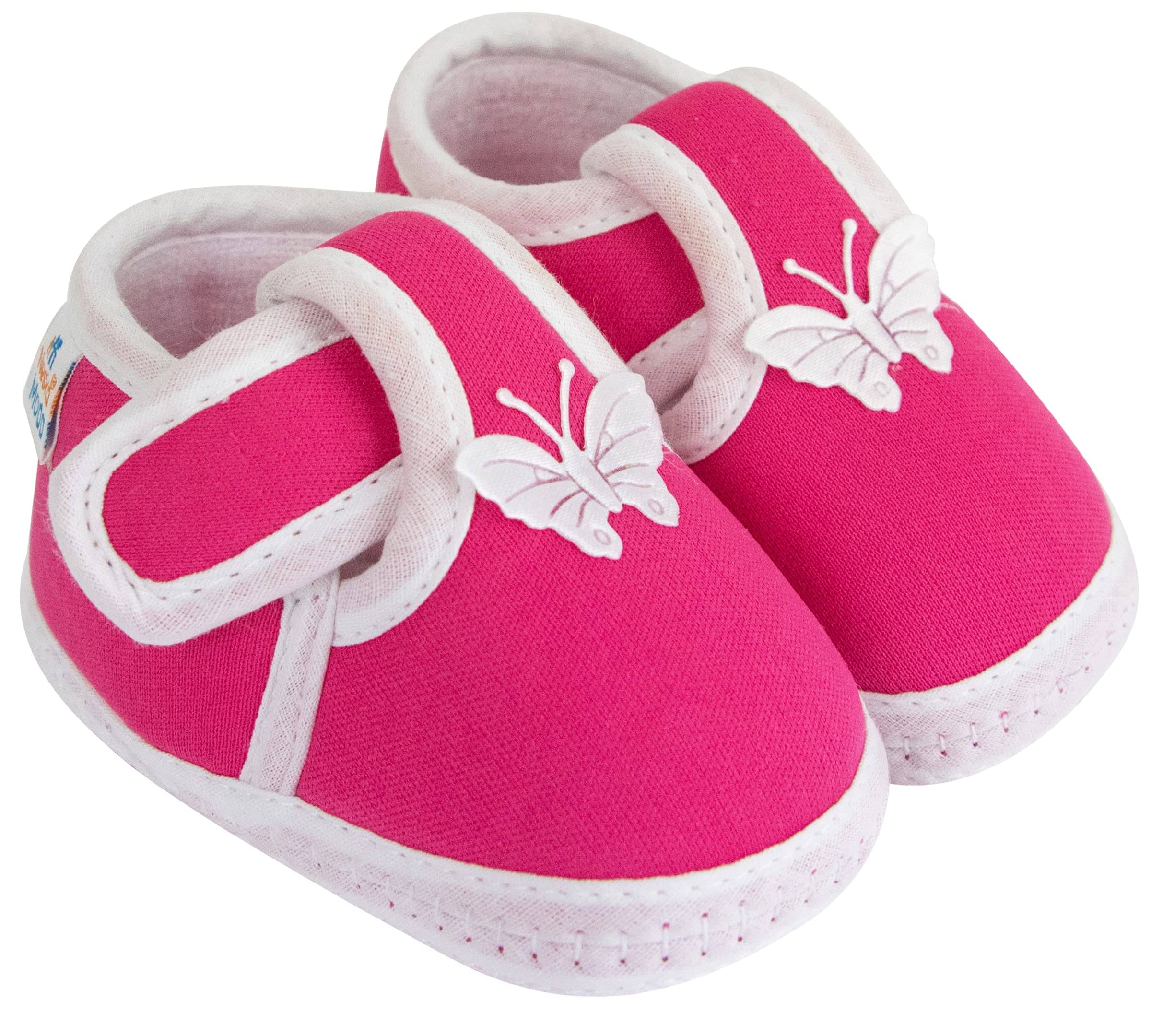     			Neska Moda - Fluorescent Pink  Booties For Baby Boy & Baby Girl 12-18 Months ( Pack of 1 )