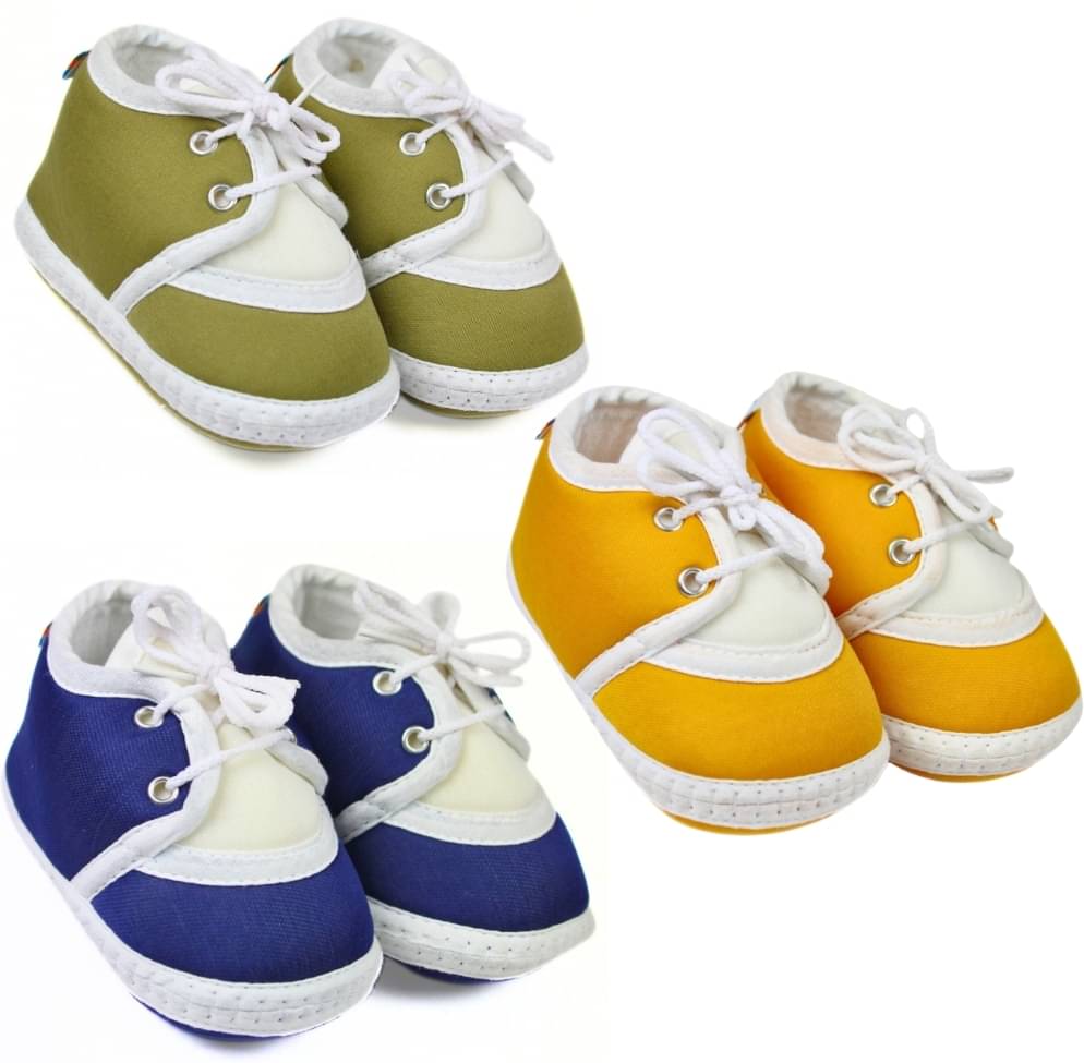     			Neska Moda - MultiColor  Booties For Baby Boy & Baby Girl 6-12 Months ( Pack of 3 )