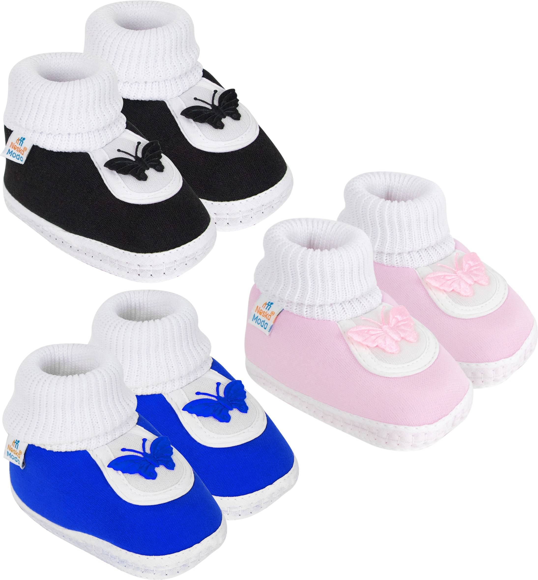 Neska Moda - MultiColor Booties For Baby Boy & Baby Girl 6-12 Months ( Pack of 3 ) Neska Moda - MultiColor Booties For Baby Boy & Baby Girl 6-12 Months ( Pack of 3 )
