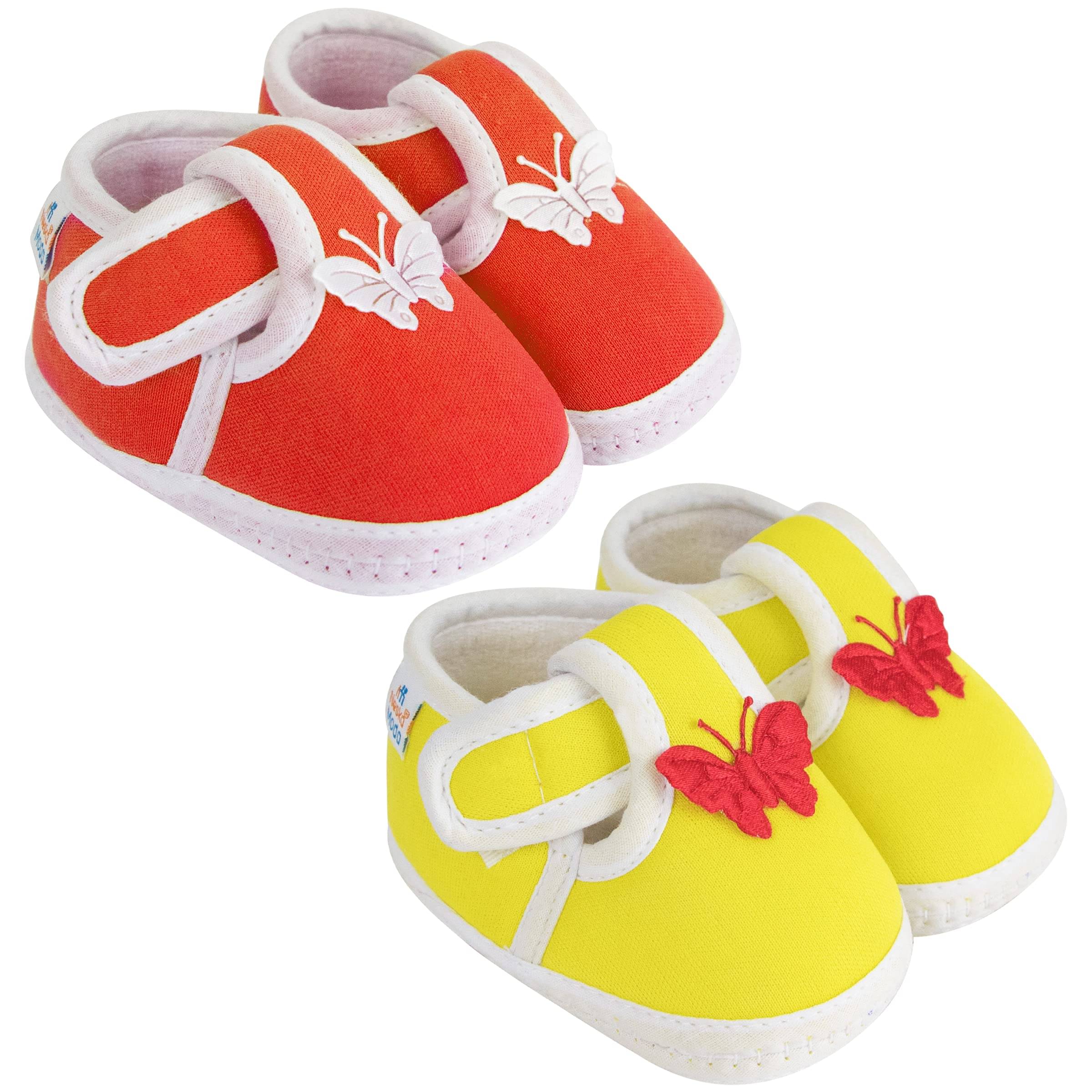 Neska Moda - MultiColor Booties For Baby Boy & Baby Girl 6-12 Months ( Pack of 2 ) Neska Moda - MultiColor Booties For Baby Boy & Baby Girl 6-12 Months ( Pack of 2 )