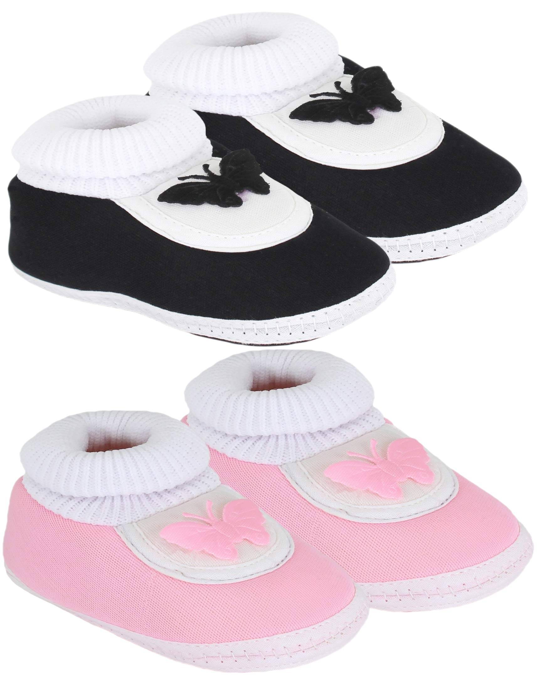     			Neska Moda - MultiColor  Booties For Baby Boy & Baby Girl 6-12 Months ( Pack of 2 )