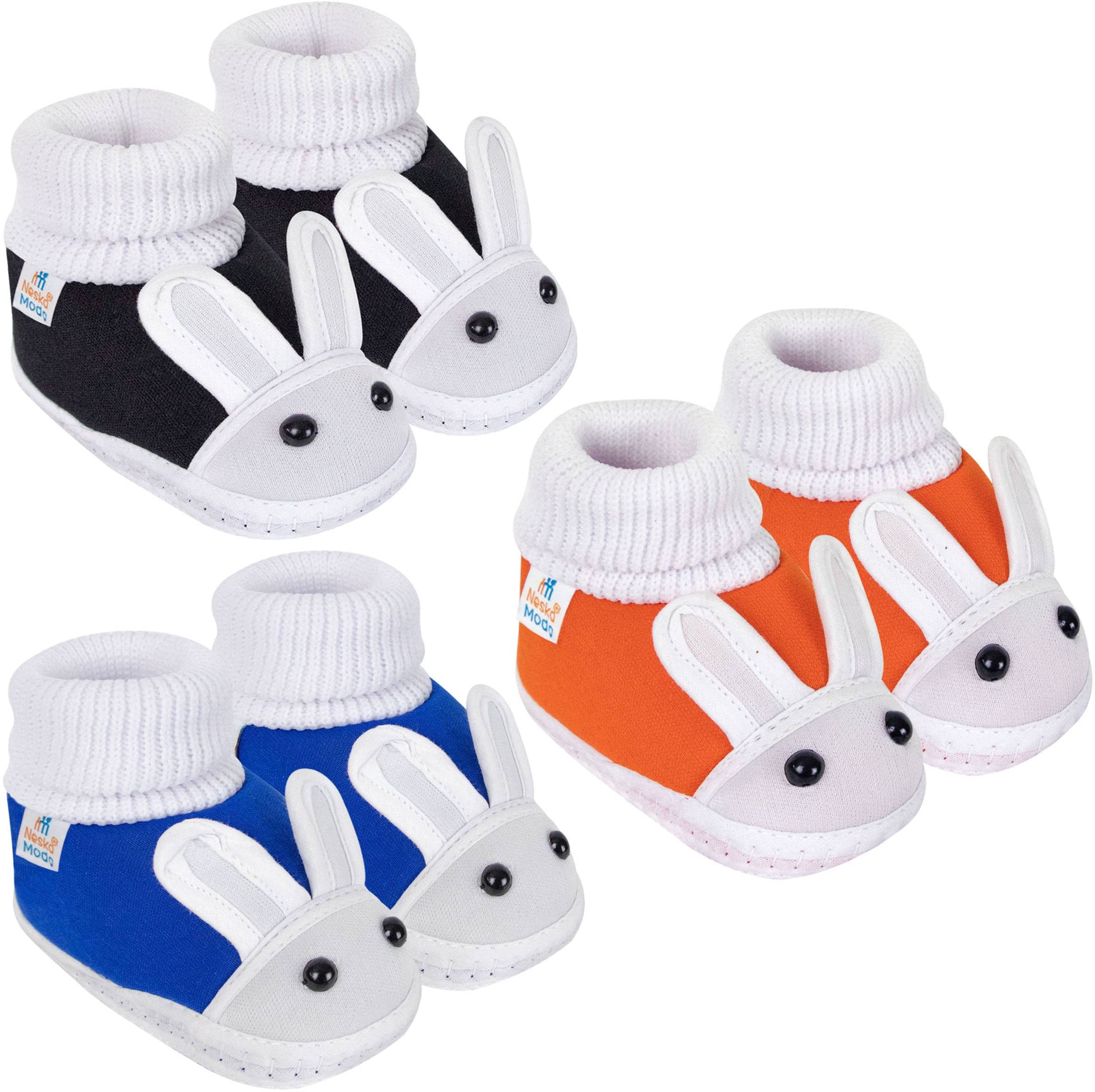     			Neska Moda - MultiColor  Booties For Baby Boy & Baby Girl 6-12 Months ( Pack of 3 )