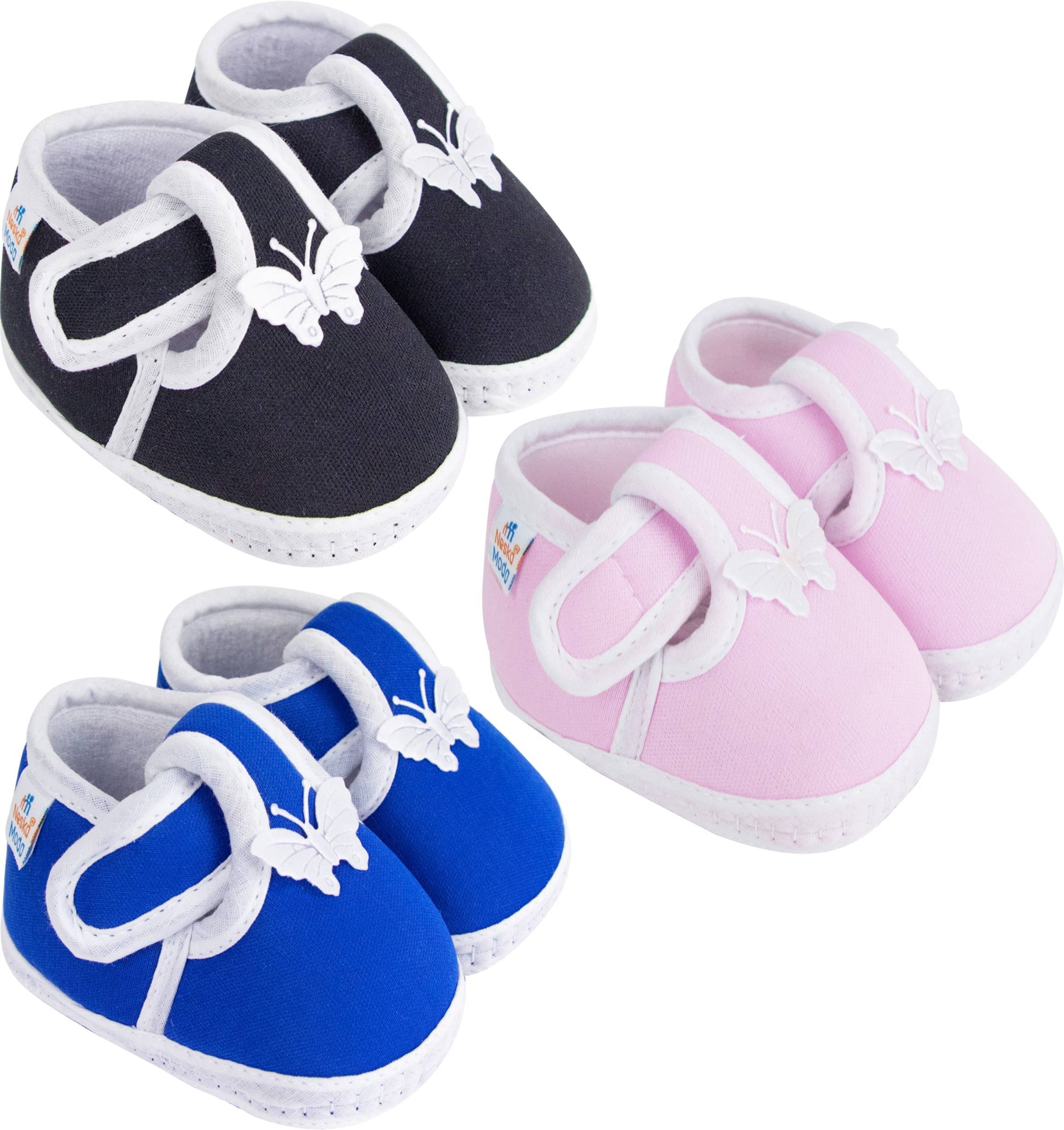     			Neska Moda - MultiColor  Booties For Baby Boy & Baby Girl 6-12 Months ( Pack of 3 )