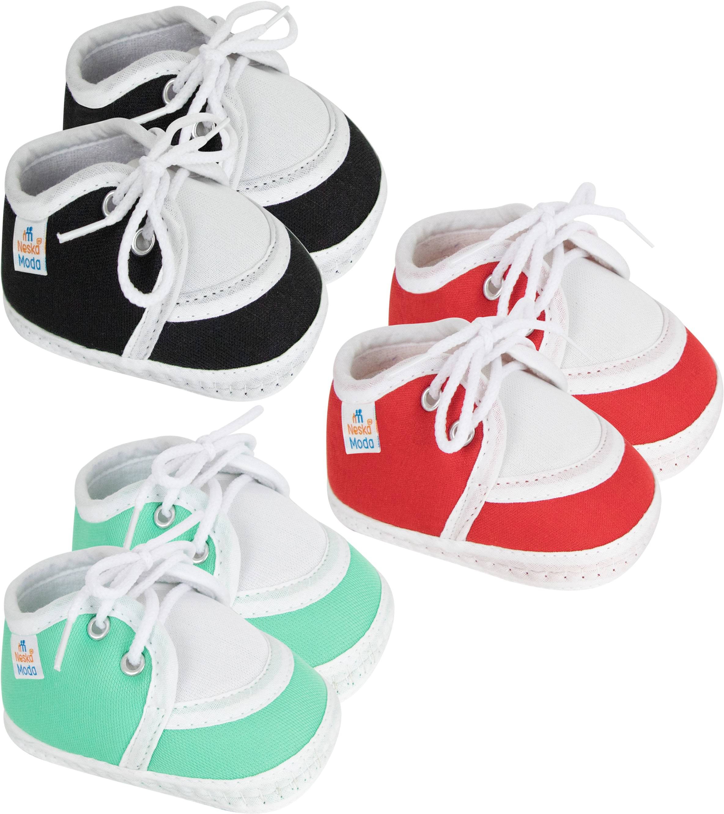     			Neska Moda - MultiColor  Booties For Baby Boy & Baby Girl 6-12 Months ( Pack of 3 )