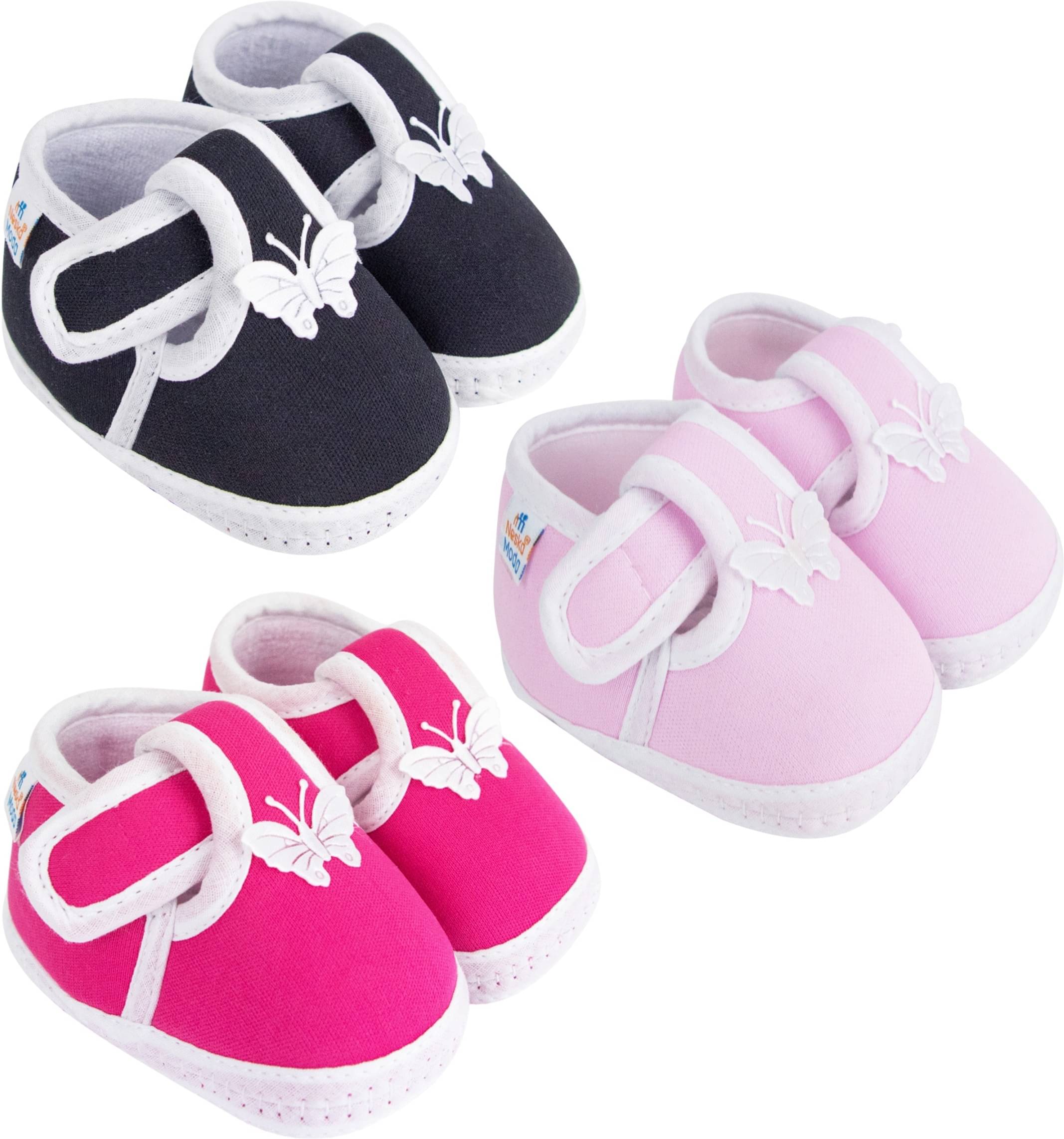     			Neska Moda - MultiColor  Booties For Baby Boy & Baby Girl 12-18 Months ( Pack of 3 )