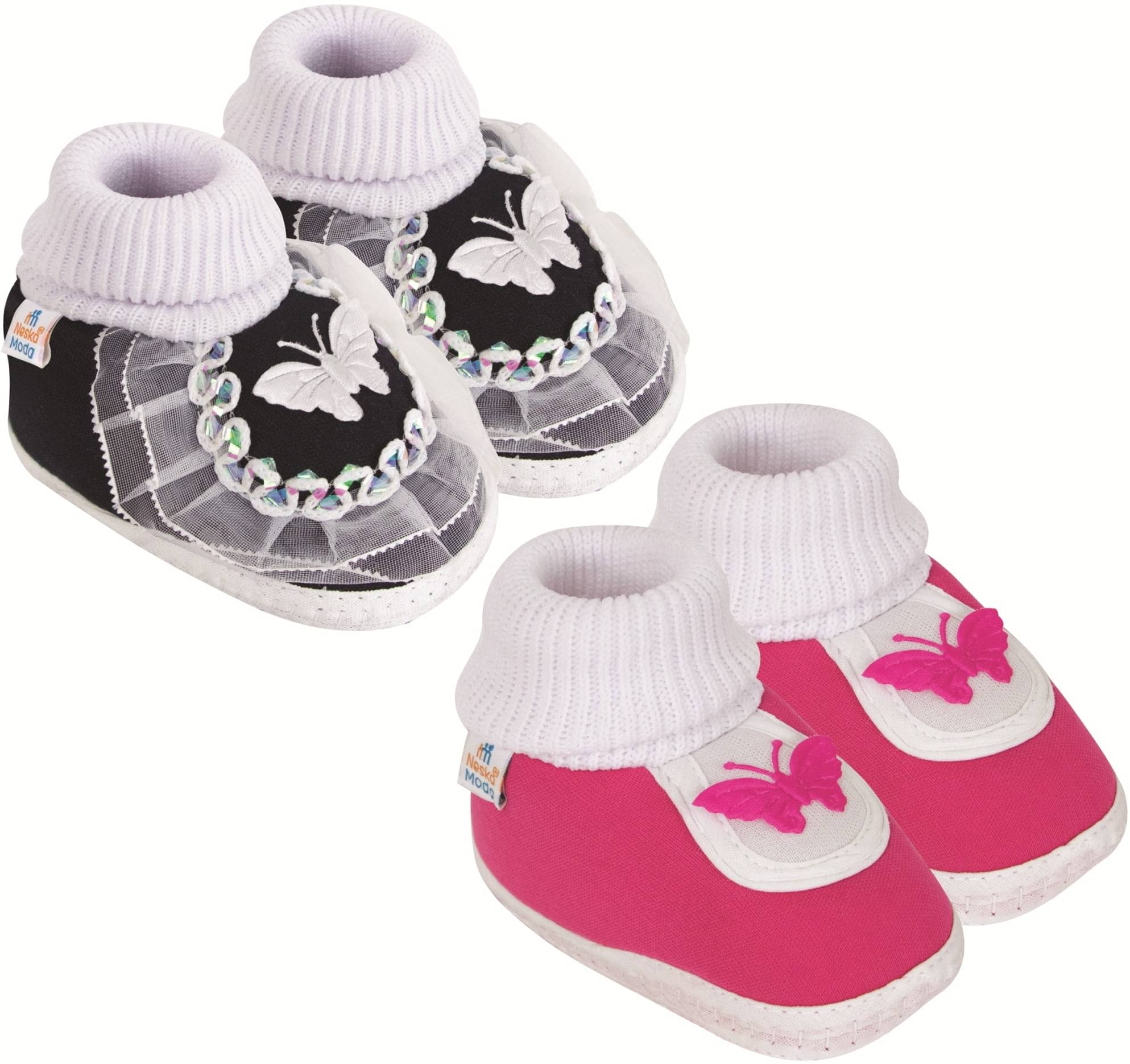     			Neska Moda - MultiColor  Booties For Baby Boy & Baby Girl 0-6 Months ( Pack of 2 )