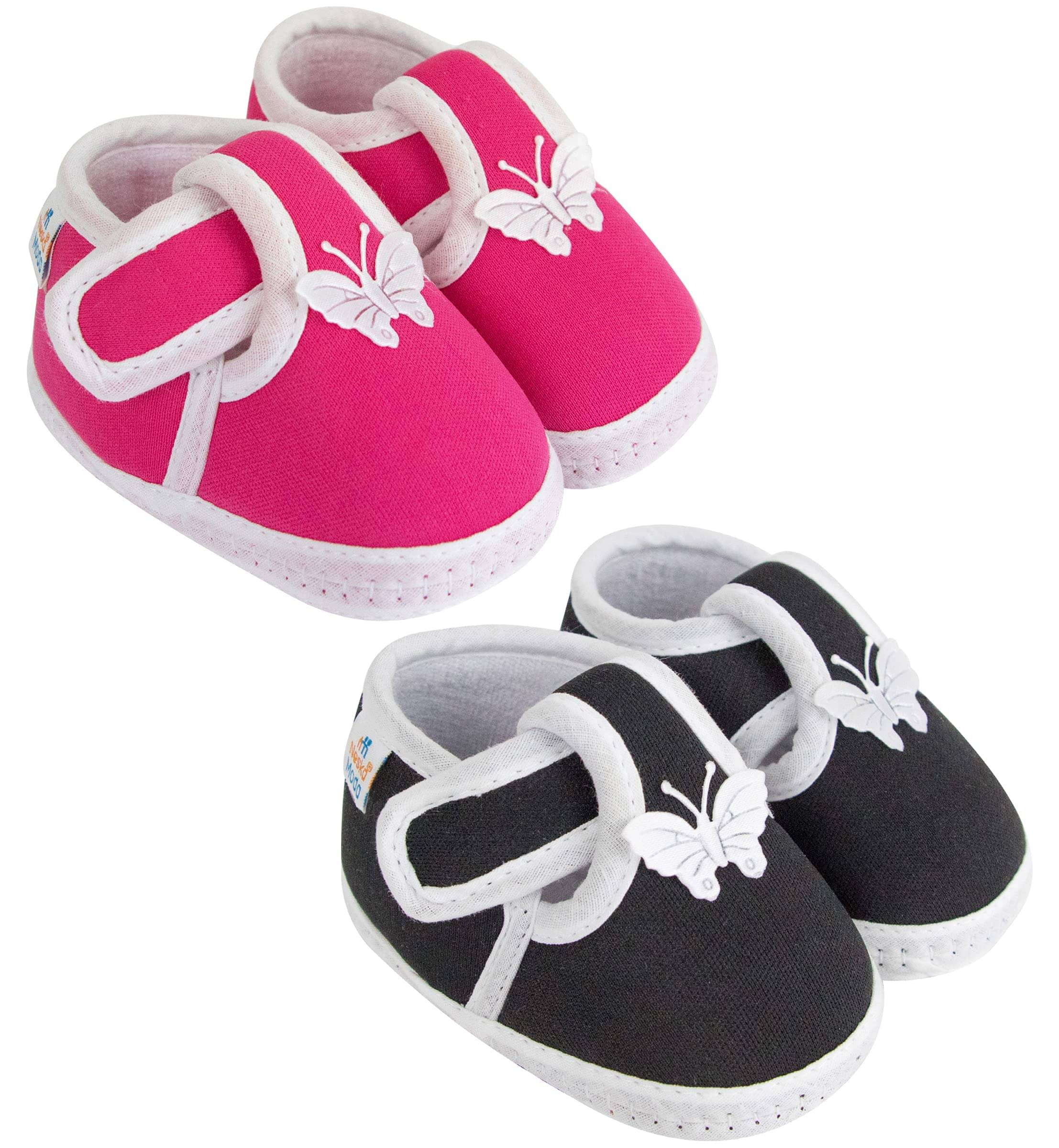     			Neska Moda - MultiColor  Booties For Baby Boy & Baby Girl 12-18 Months ( Pack of 2 )