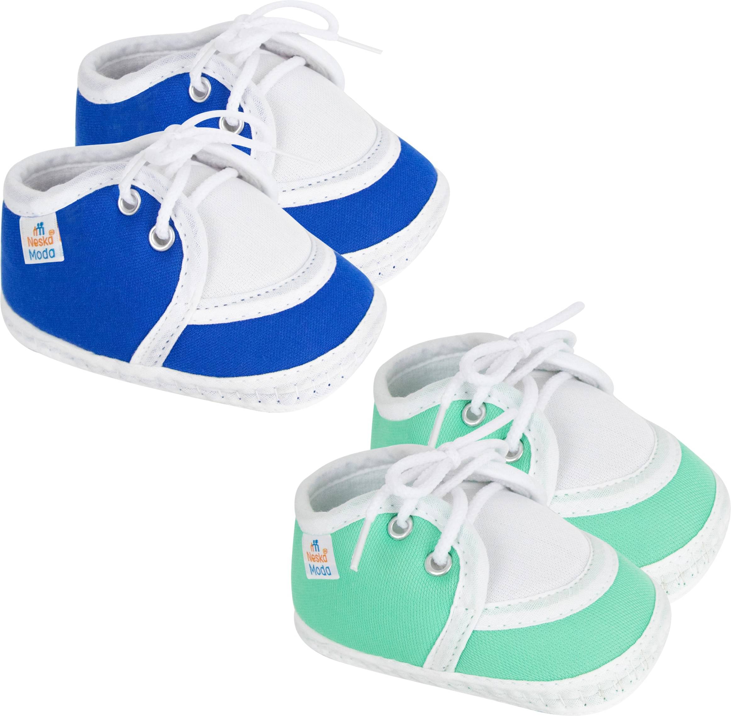     			Neska Moda - MultiColor  Booties For Baby Boy & Baby Girl 6-12 Months ( Pack of 2 )