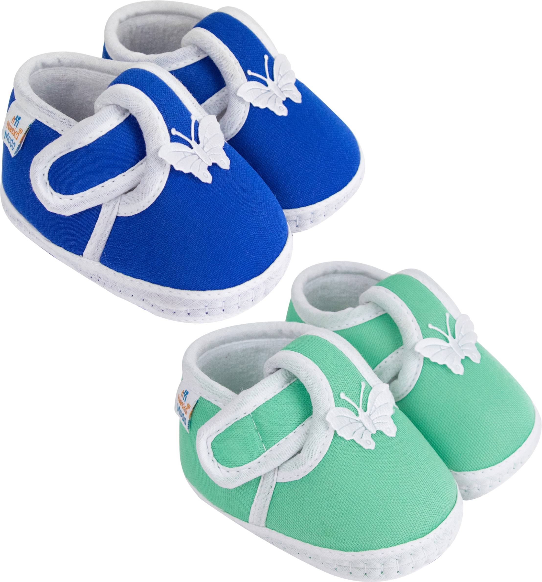     			Neska Moda - MultiColor  Booties For Baby Boy & Baby Girl 6-12 Months ( Pack of 2 )