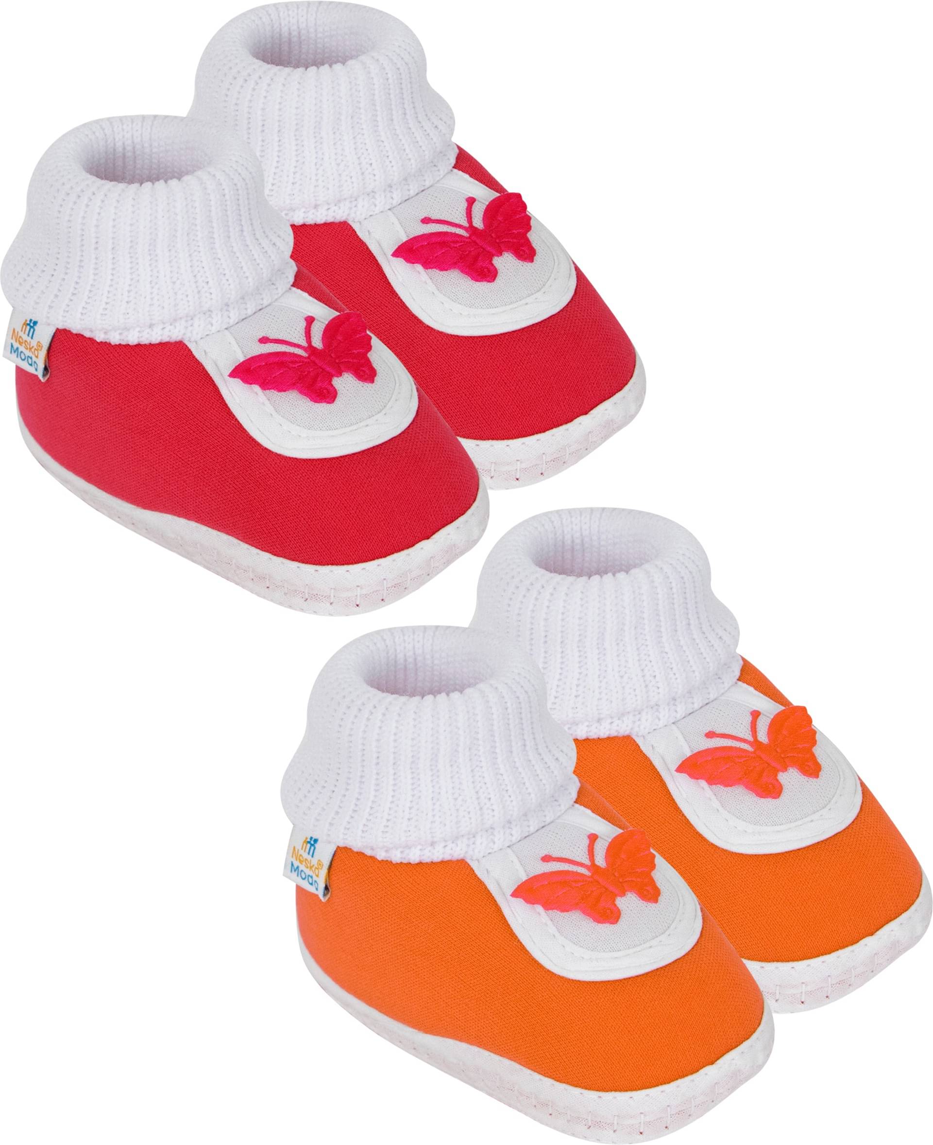     			Neska Moda - MultiColor  Booties For Baby Boy & Baby Girl 6-12 Months ( Pack of 2 )