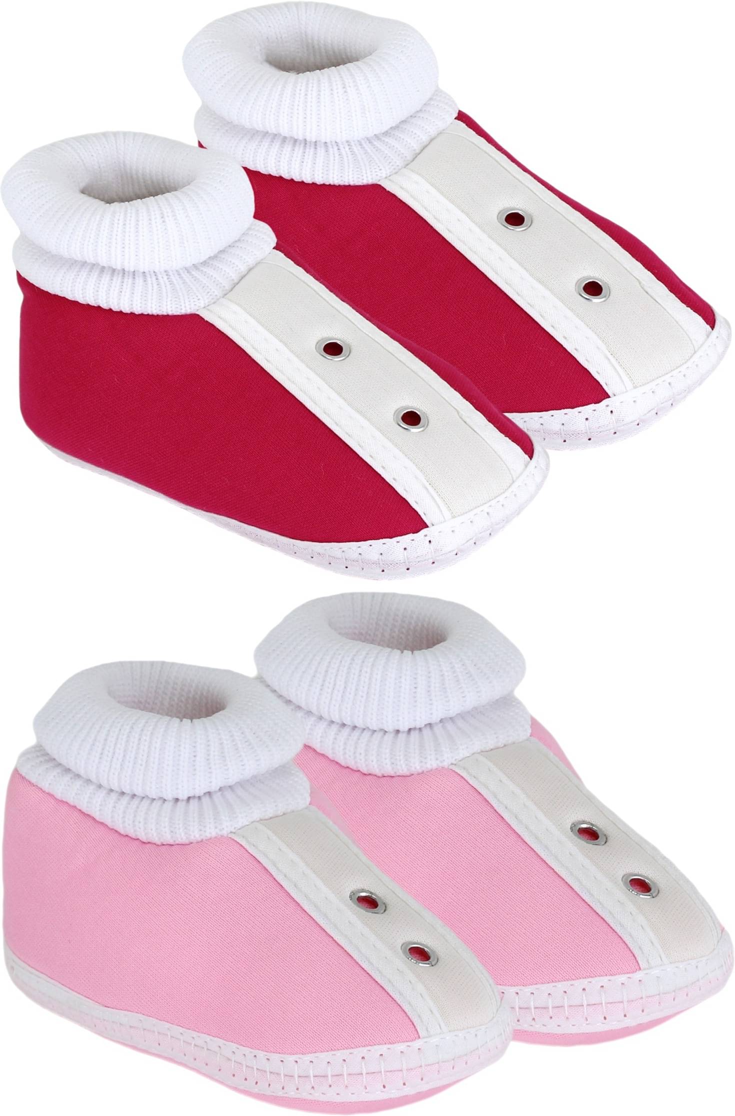     			Neska Moda - MultiColor  Booties For Baby Boy & Baby Girl 6-12 Months ( Pack of 2 )
