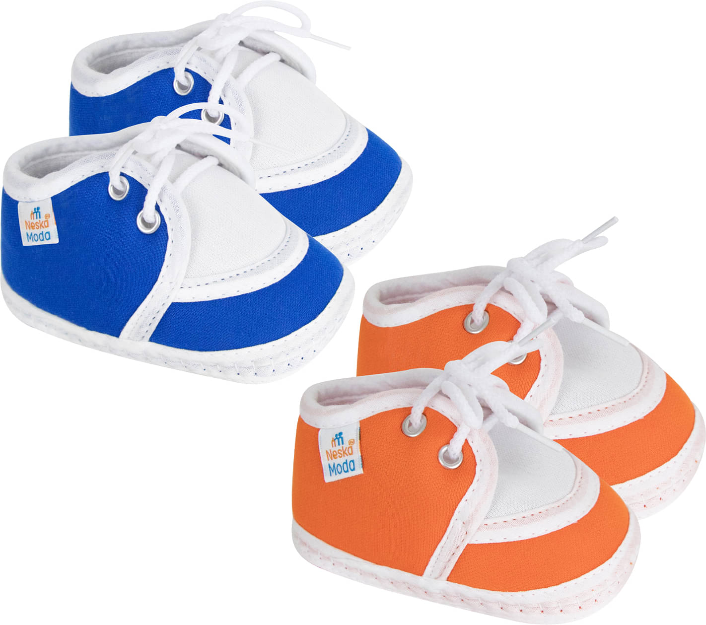     			Neska Moda - MultiColor  Booties For Baby Boy & Baby Girl 6-12 Months ( Pack of 2 )
