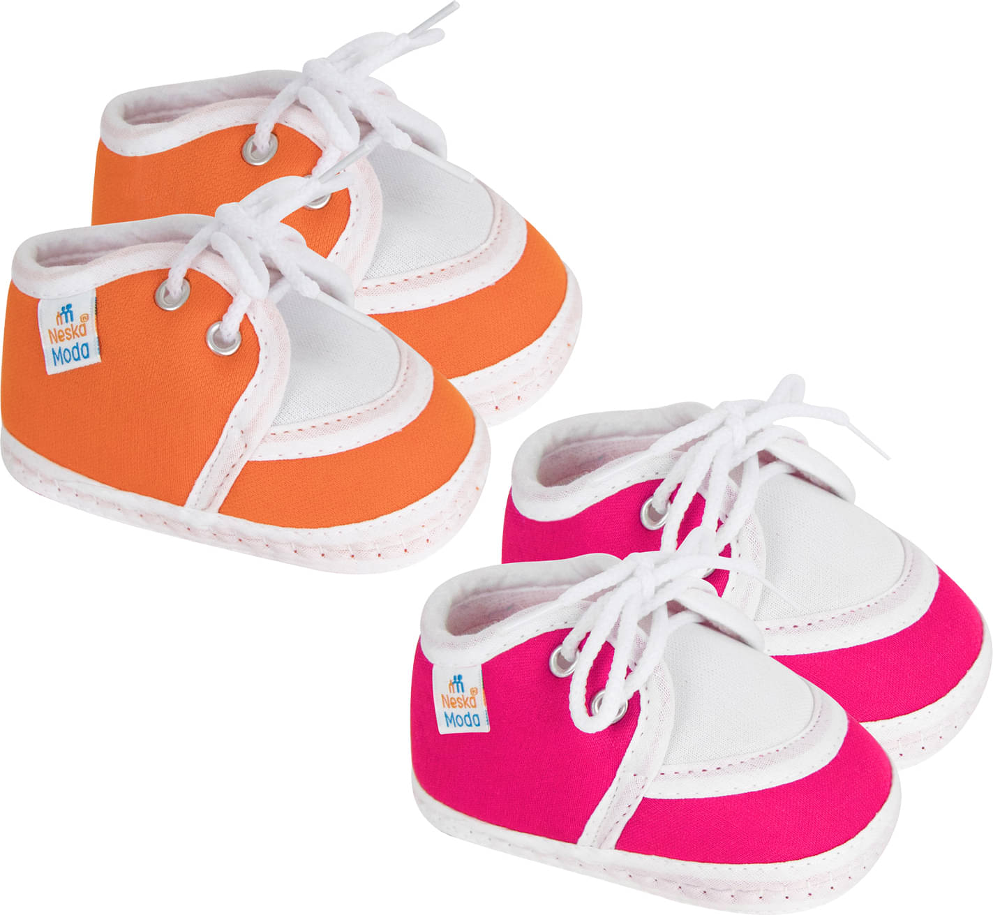     			Neska Moda - MultiColor  Booties For Baby Boy & Baby Girl 6-12 Months ( Pack of 2 )