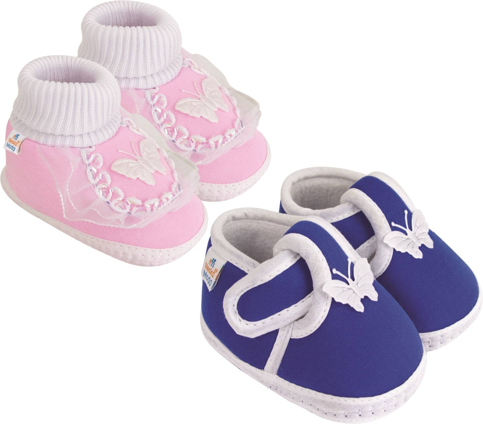     			Neska Moda - MultiColor  Booties For Baby Boy & Baby Girl 12-18 Months ( Pack of 2 )