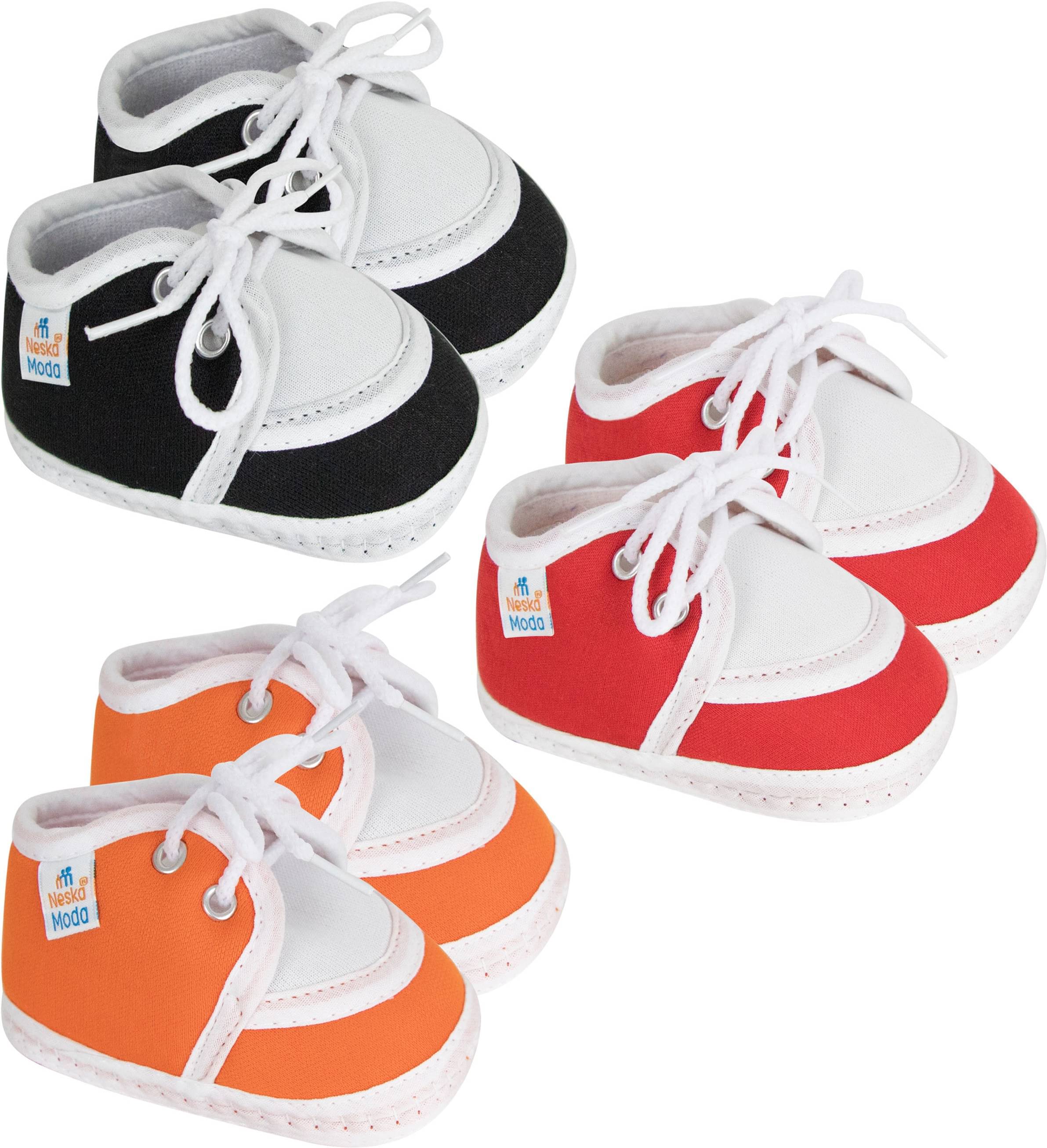     			Neska Moda - MultiColor  Booties For Baby Boy & Baby Girl 6-12 Months ( Pack of 3 )