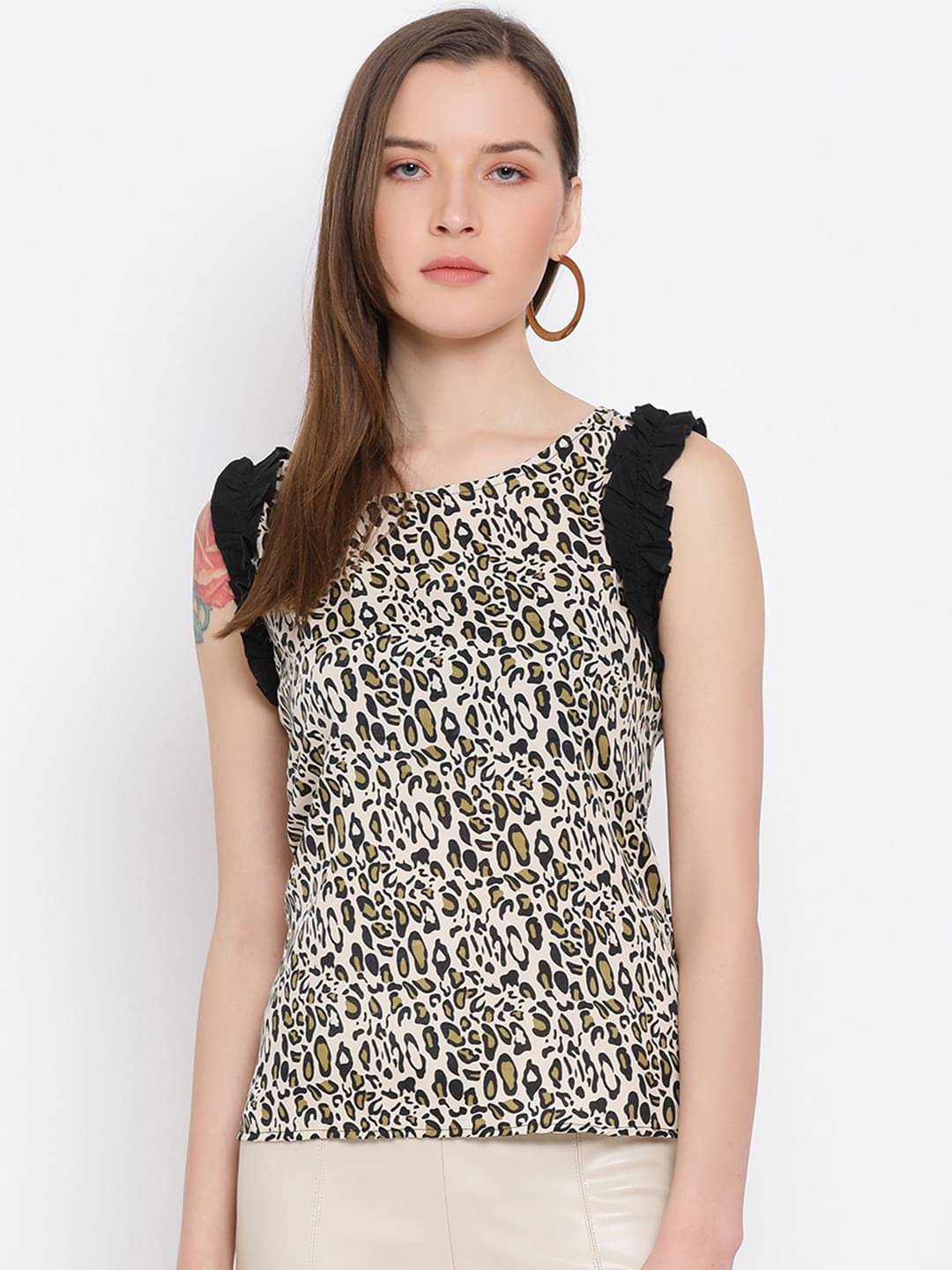     			OTIRA Women's Crepe Regular Top ( Multi Color )