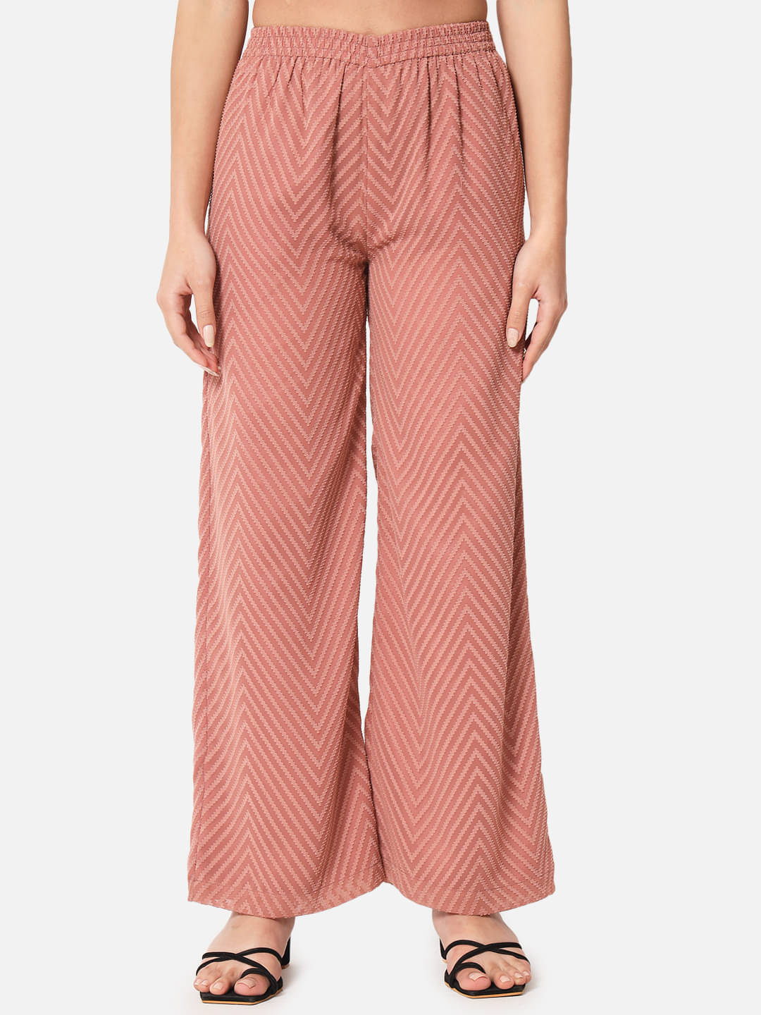     			OTIRA Pack of 1 Georgette Straight Women's Palazzos ( Brown )