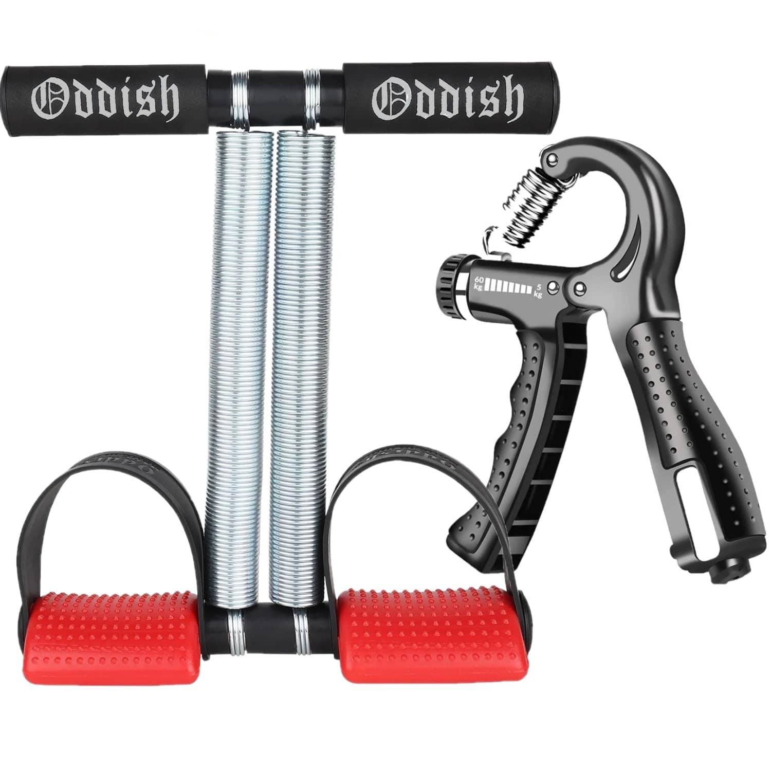Oddish; Way To Fitness Tummy Trimmer Double Spring With Counter Hand Grip Combo Pack For Men & Women - Ab Exercise Equipement, Abdominal Workout For Home & Gym Use - Stomach, Abs, Belly Exercise - Sports and Fitness Equipment | Buy online on ZillyBuy